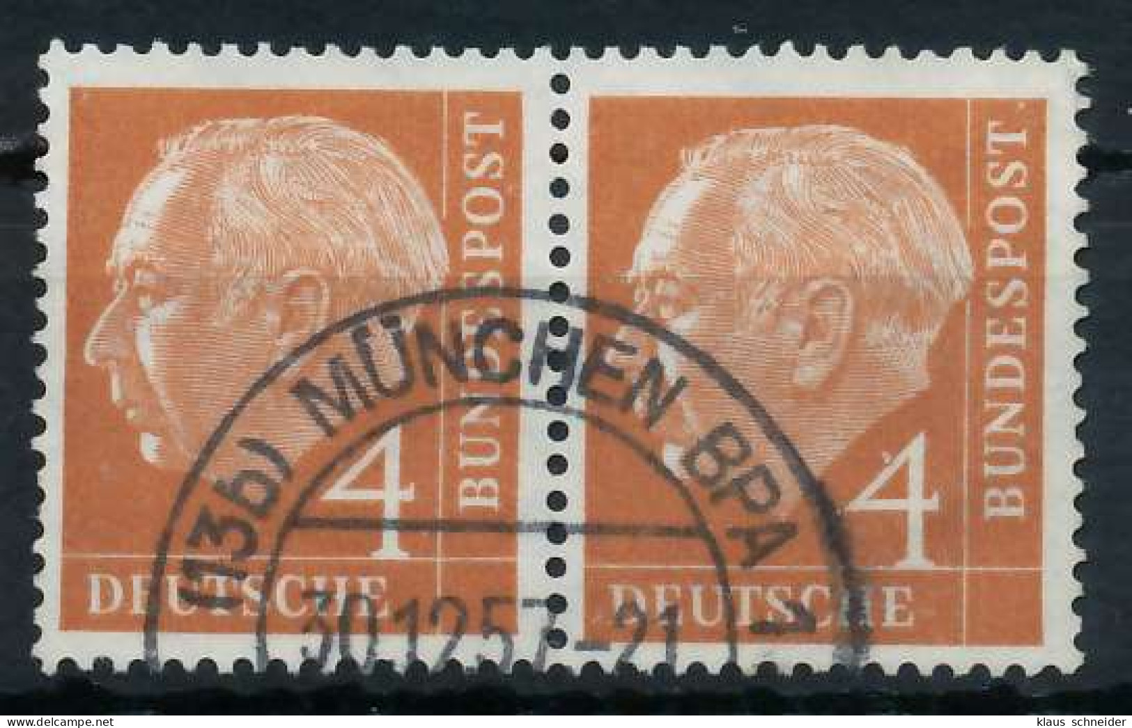 BRD BUND DS HEUSS 1 Nr 178xv Gestempelt WAAGR PAAR X69B82E - Usati