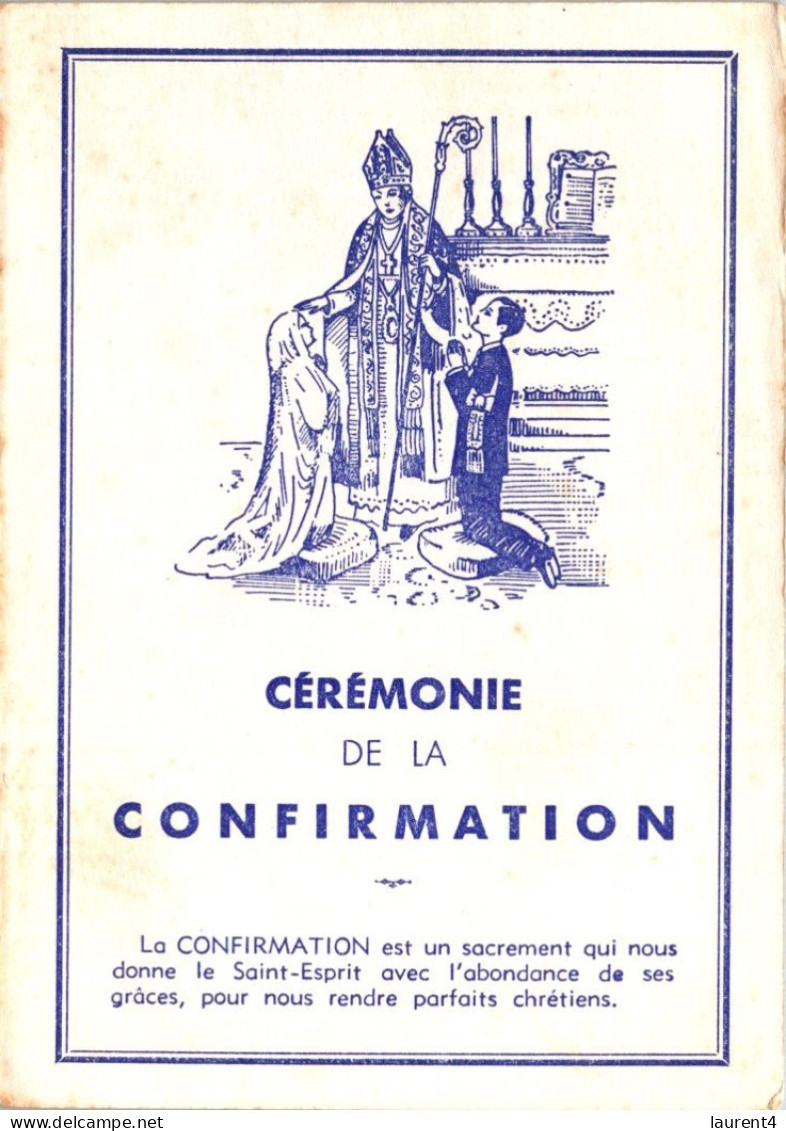 23-4-2024 (2 Z 46) Old B/w - France - Cérémonie De La Confirmation (double & Folded) - Altri & Non Classificati