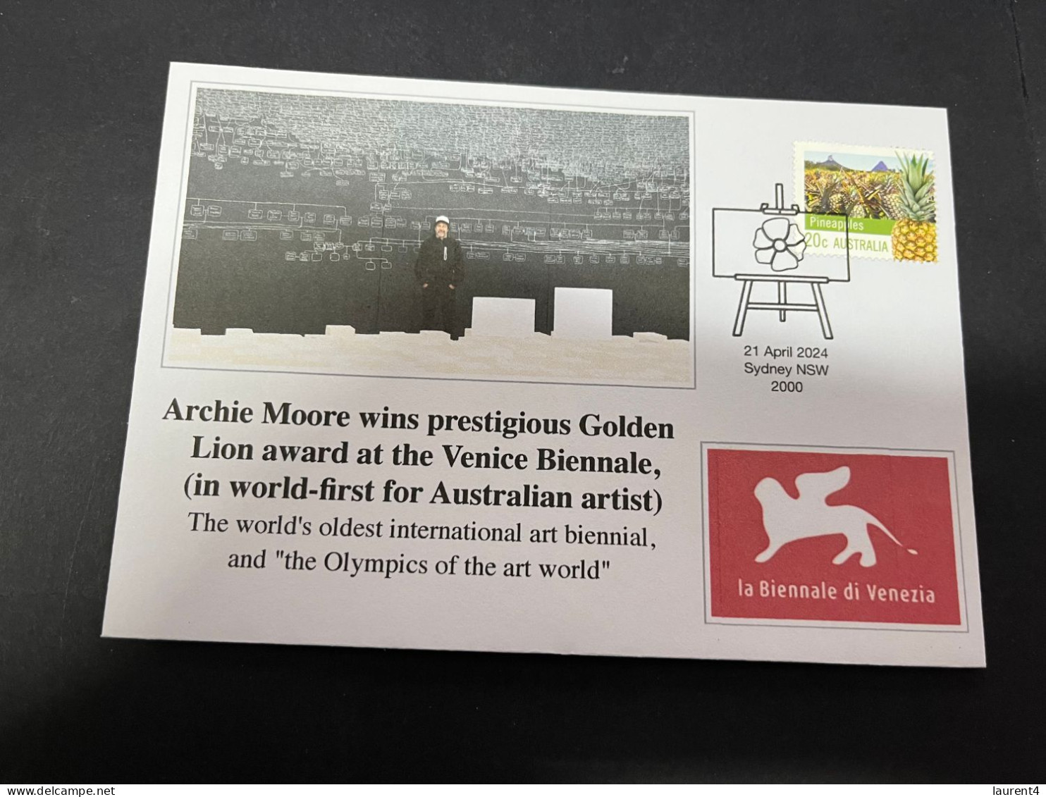 23-4-2024 (2 Z 47) Venise Biennale Won For The First Time By Australian Artist Archie Moore - Other & Unclassified