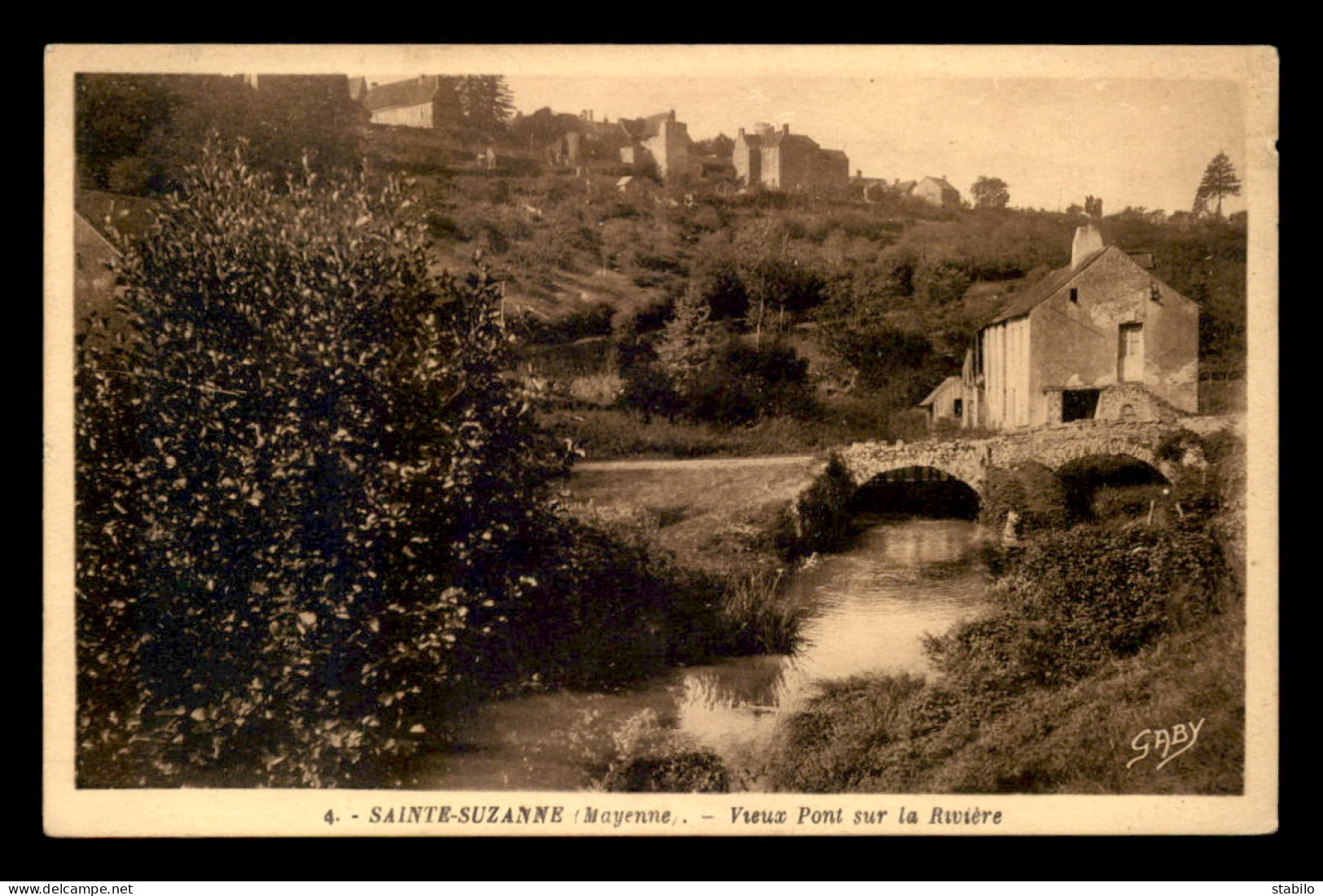 53 - STE-SUZANNE - VIEUX PONT SUR LA RIVIERE - Sainte Suzanne