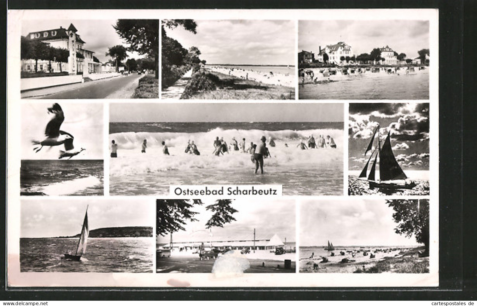 AK Scharbeutz, Strandpromenade, Strandleben Und Hotels  - Scharbeutz