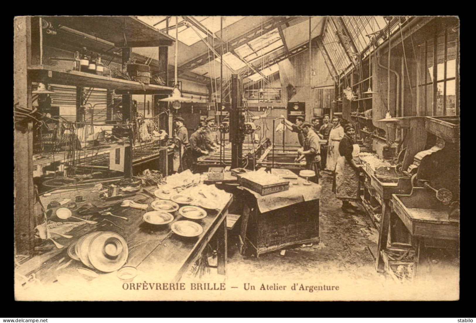 75 - PARIS 3EME - "ORFEVRERIE BRILLE" 12 RUE DEBELLEYME - UN ATELIER D'ARGENTURE - Distretto: 03