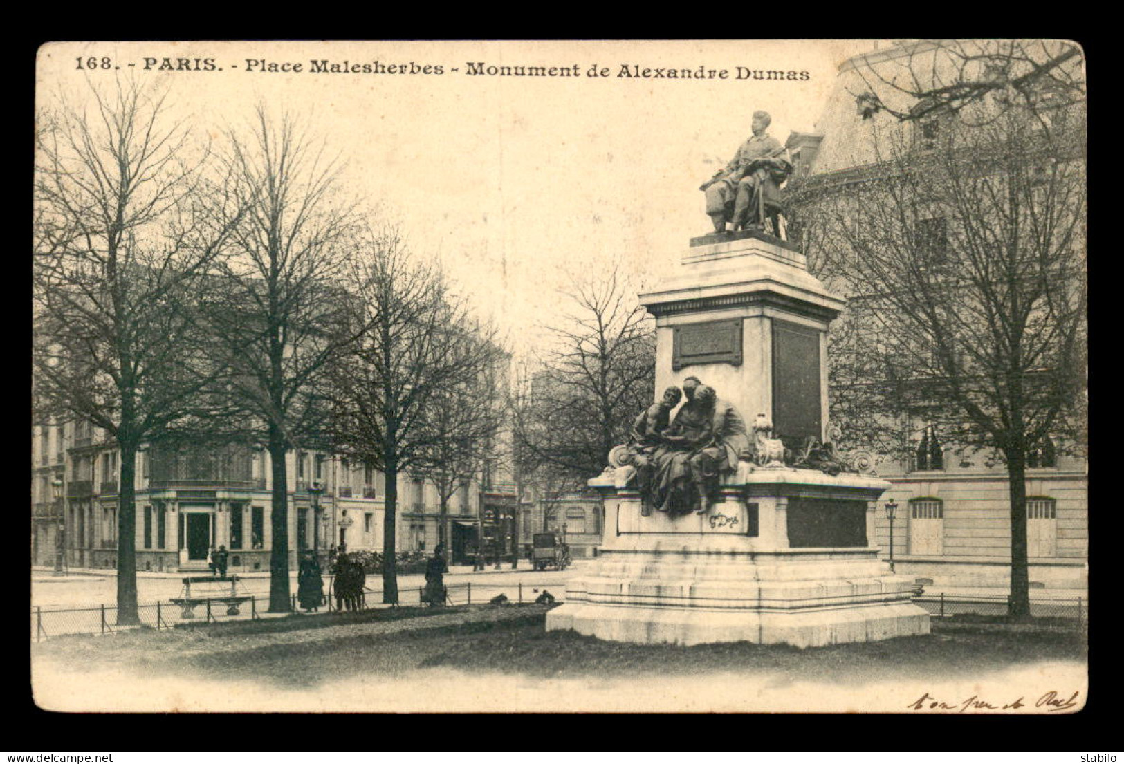 75 - PARIS 16EME - PLACE MALESHERBES - MONUMENT ALEXANDRE DUMAS - Paris (16)