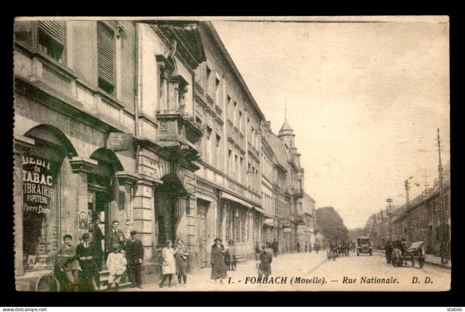 57 - FORBACH - RUE NATIONALE - TABAC LIBRAIRIE PIERRE CLAIRE - Forbach