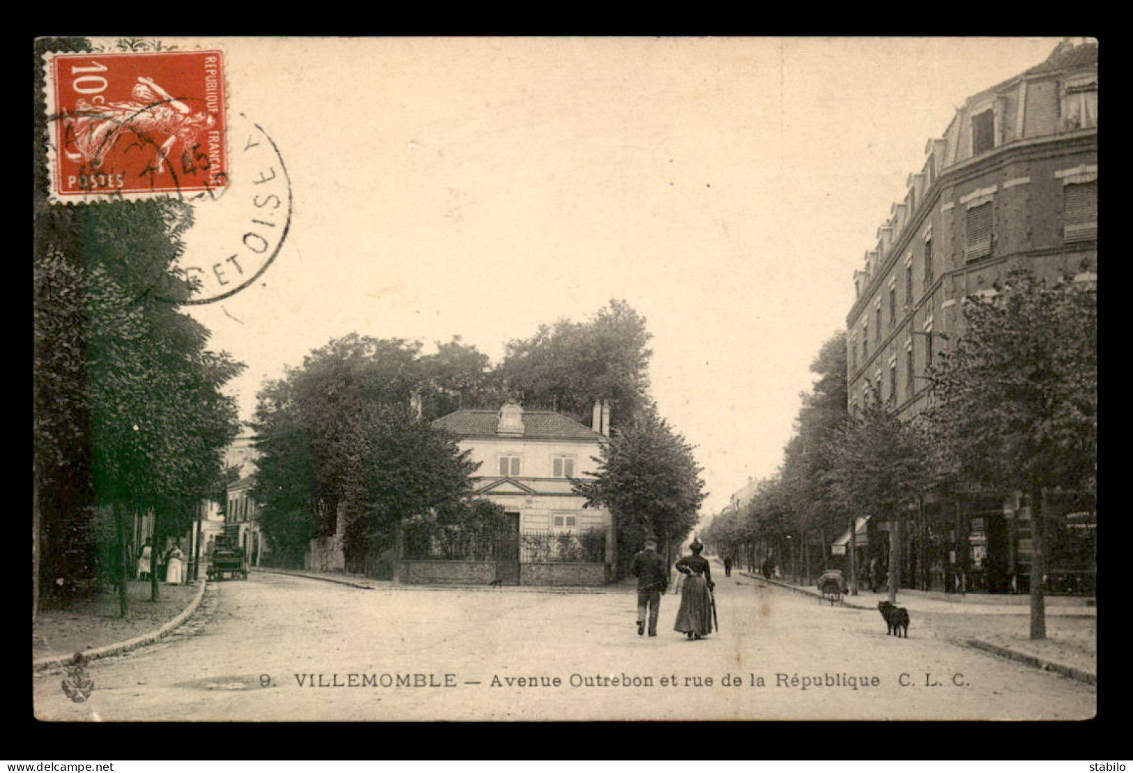 93 - VILLEMOMBLE - AVENUE D'OUTREBON ET RUE DE LA REPUBLIQUE - Villemomble