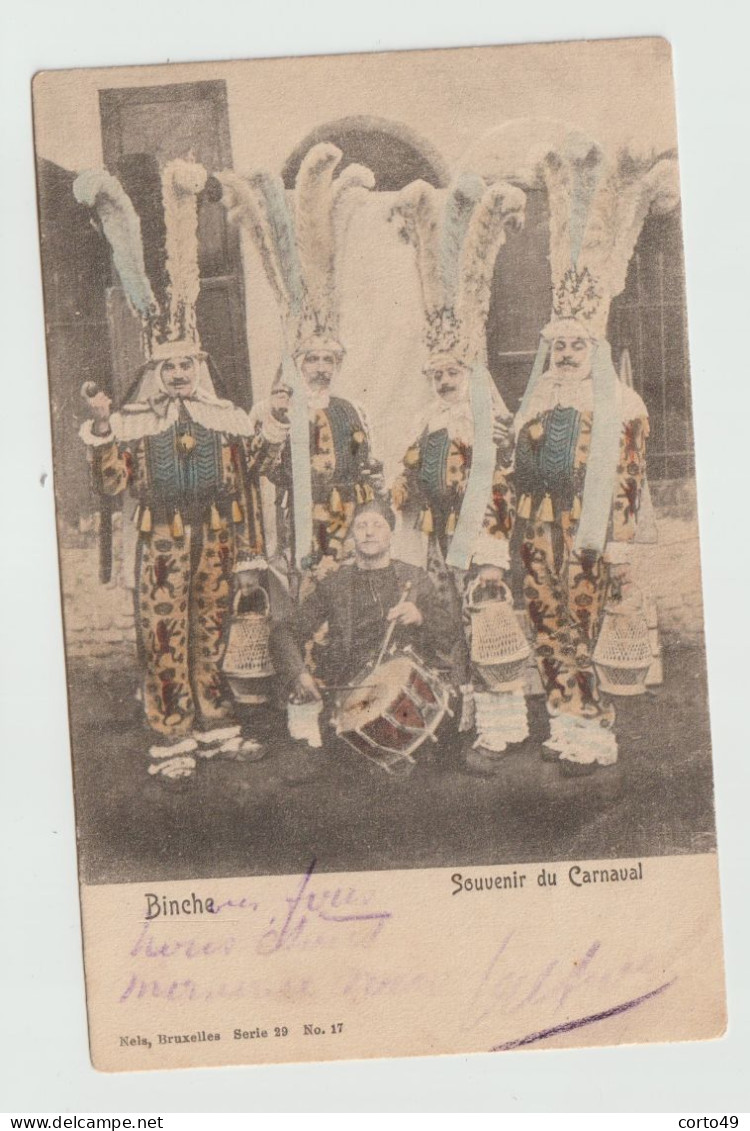 CP De BINCHE - SOUVENIR DU CARNAVAL  En 1905 Couleur ! -   - Voir Les 2 Scans ! - Binche