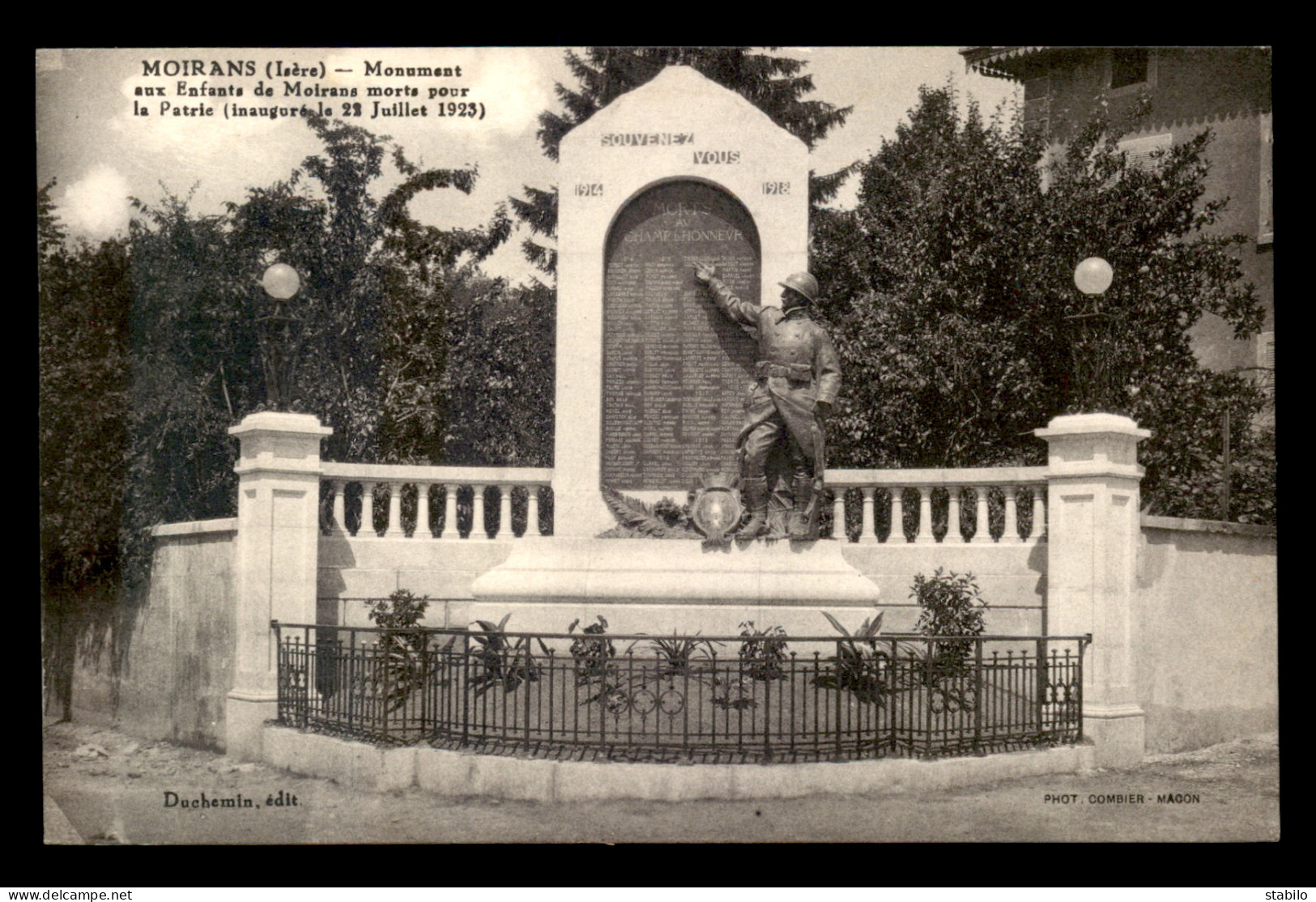 38 - MOIRANS - MONUMENT AUX MORTS - Moirans