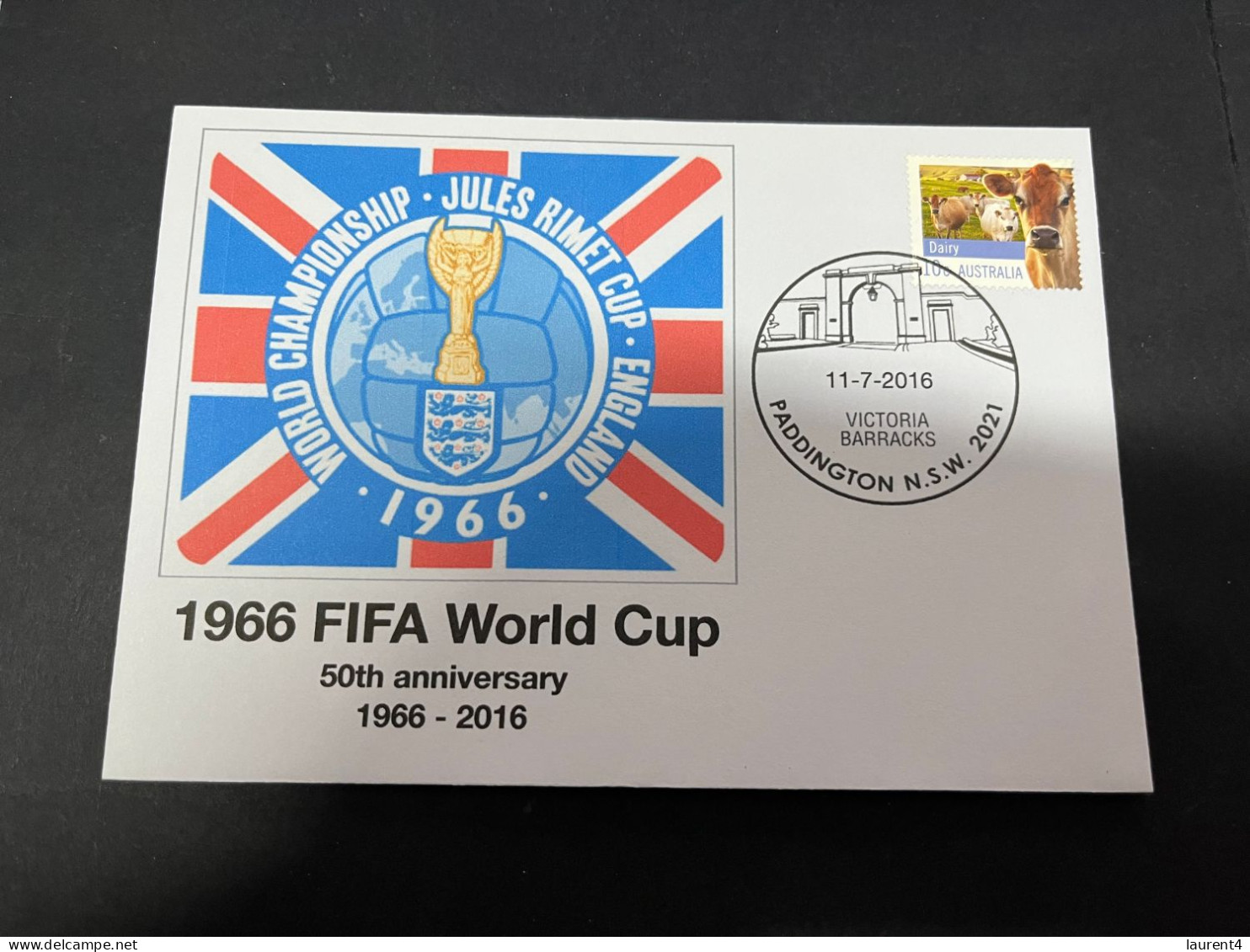 23-4-2024 (2 Z 47) 1966 FIFA World Cup In UK - 50th Anniversary Cover - With Australia Stamp - Sonstige & Ohne Zuordnung