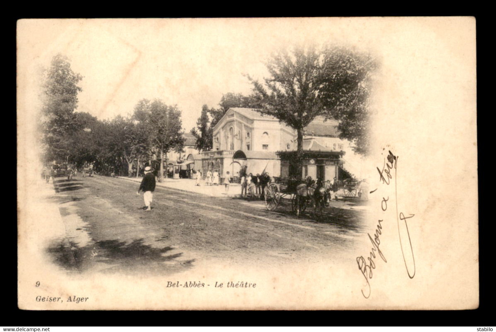 ALGERIE - SIDI-BEL-ABBES - LE THEATRE - EDITEUR GEISER - Sidi-bel-Abbes