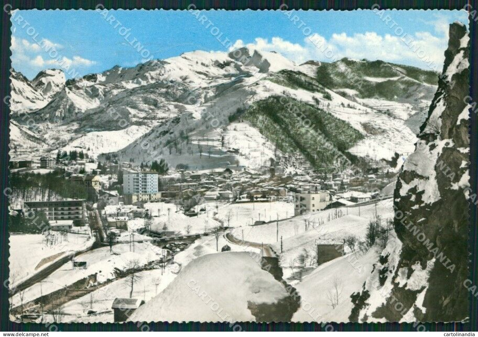 Cuneo Limone Piemonte Nevicata PIEGHINA Foto FG Cartolina KB2563 - Cuneo