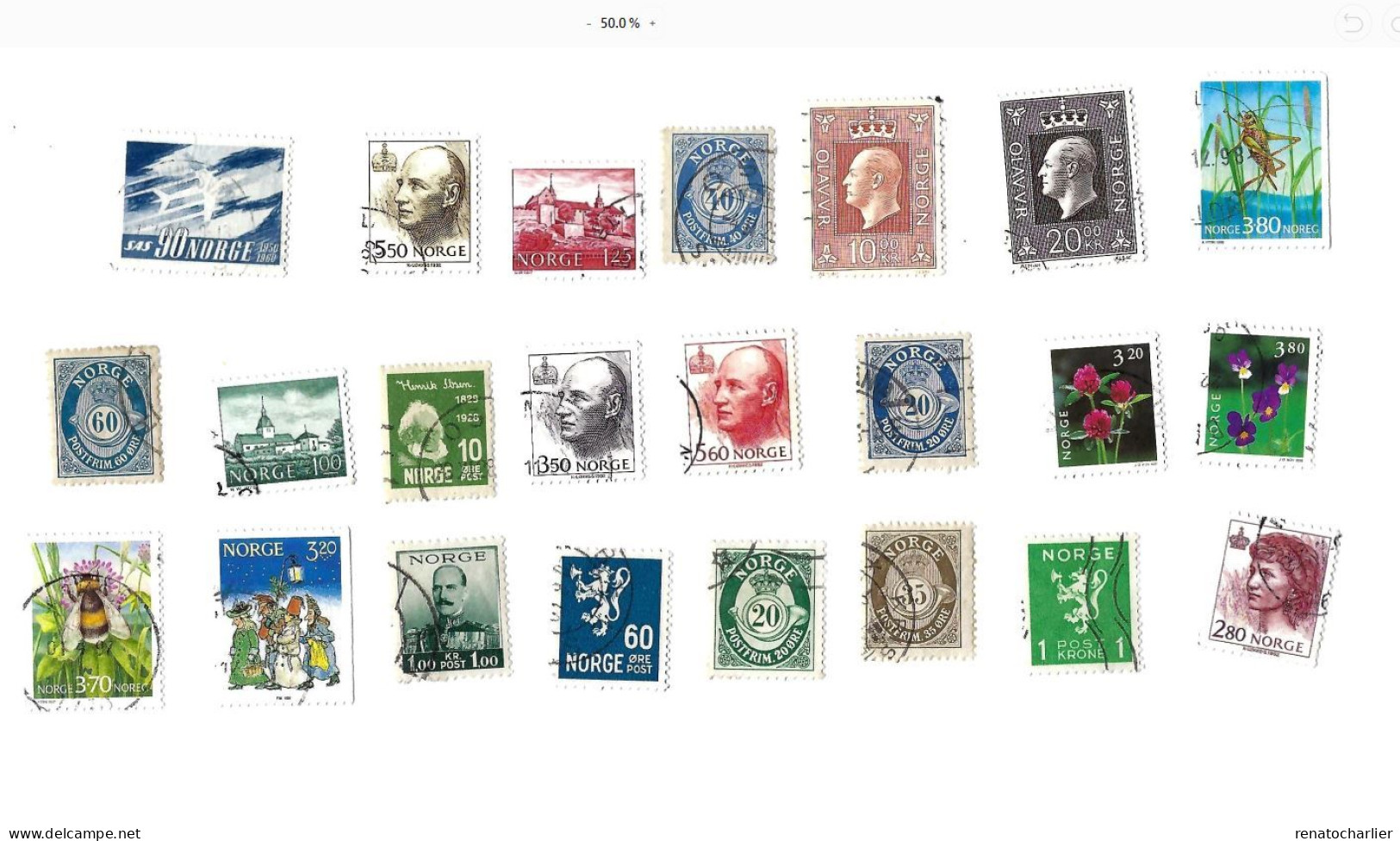 Collection De 100 Timbres  Oblitérés. - Sammlungen