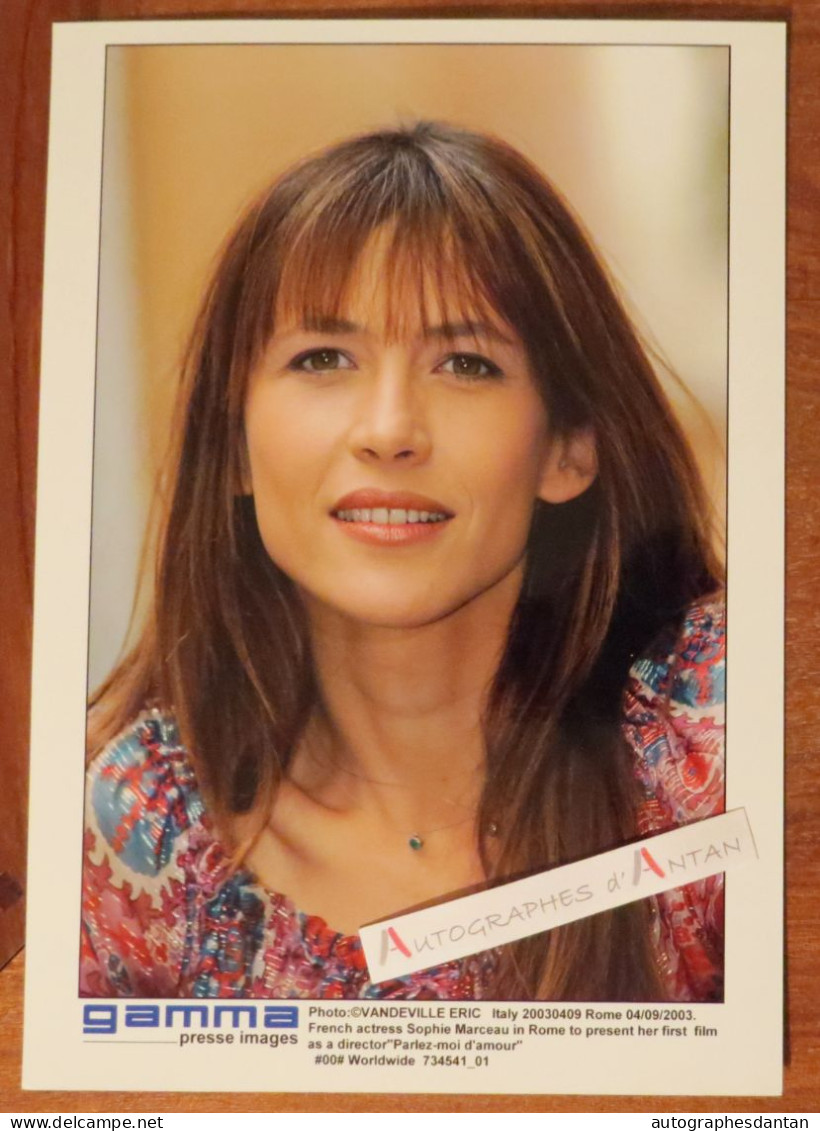 ● Sophie MARCEAU Actrice Parlez-moi D'amour Cinéma Gamma Rome Photo Presse 2003 - Photographie - Personalidades Famosas