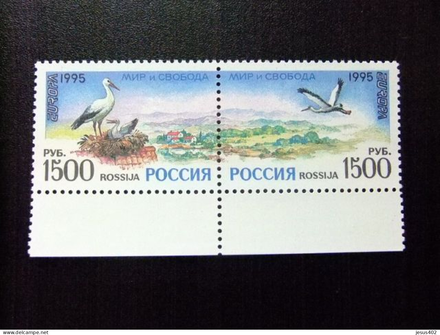 111 RUSIA RUSSIE 1995 EUROPA FAUNA PAJAROS YVERT 6152 / 6153 ** MNH - Nuevos