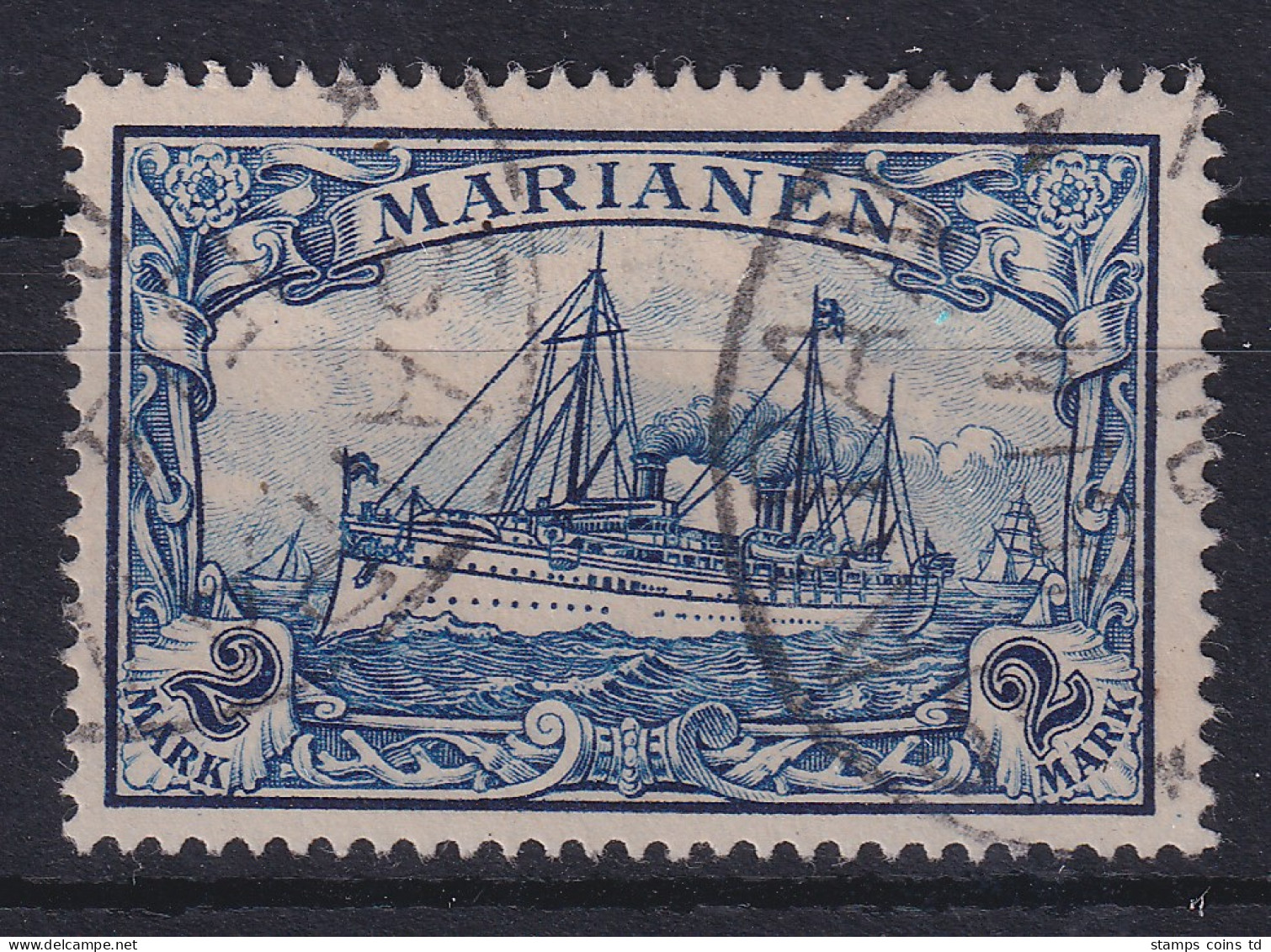 Marianen 2 Mark Mi.-Nr. 17 Gestempelt SAIPAN  - Mariana Islands