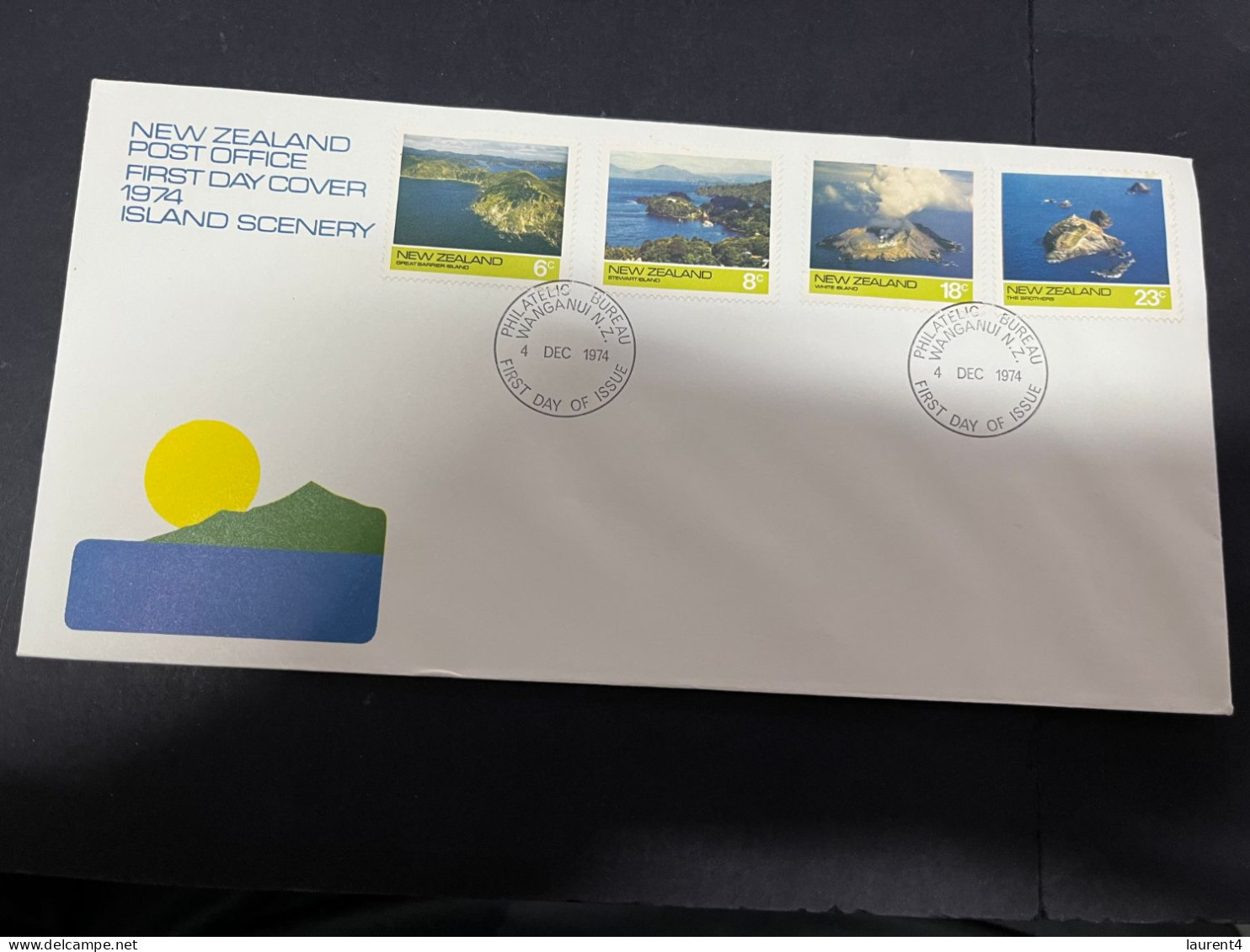 23-4-2024 (2 Z 49) FDC - New Zealand - 1974 - Island Scenery - FDC