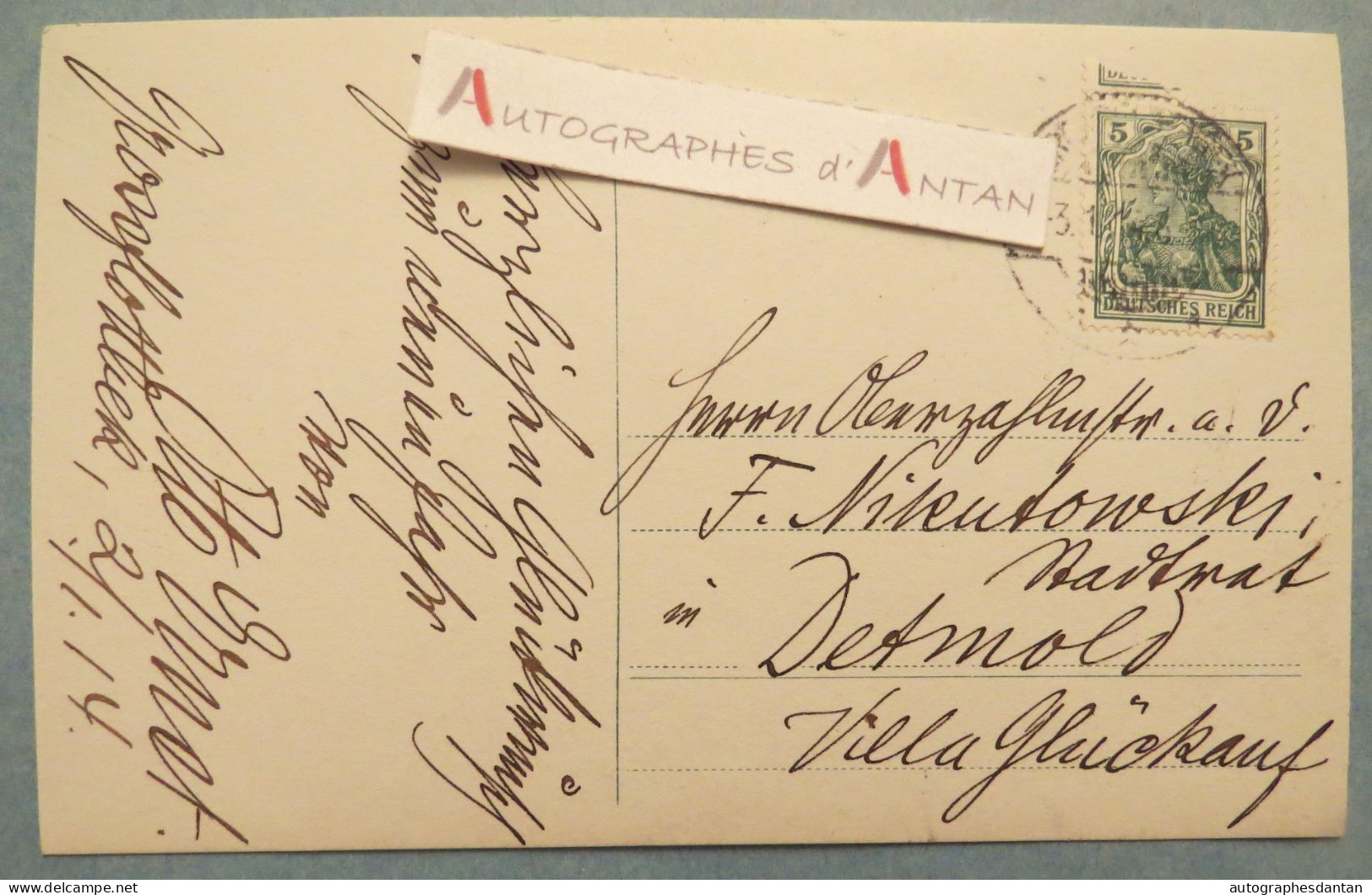 ● CPA Otto ERNST (Schriftsteller) Poète Allemand Né Ottensen (Hambourg) Carte Postale Autographe Deutsch Autograph - Ecrivains