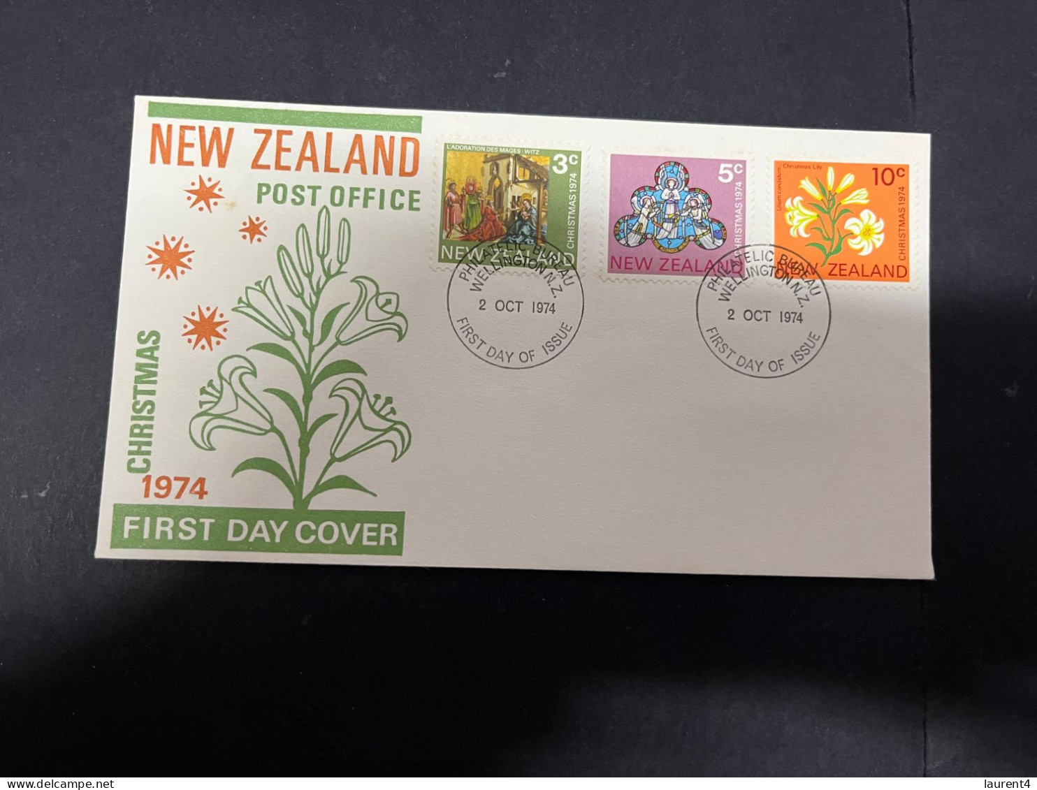 23-4-2024 (2 Z 49) FDC - New Zealand - 1974 - Christmas - FDC