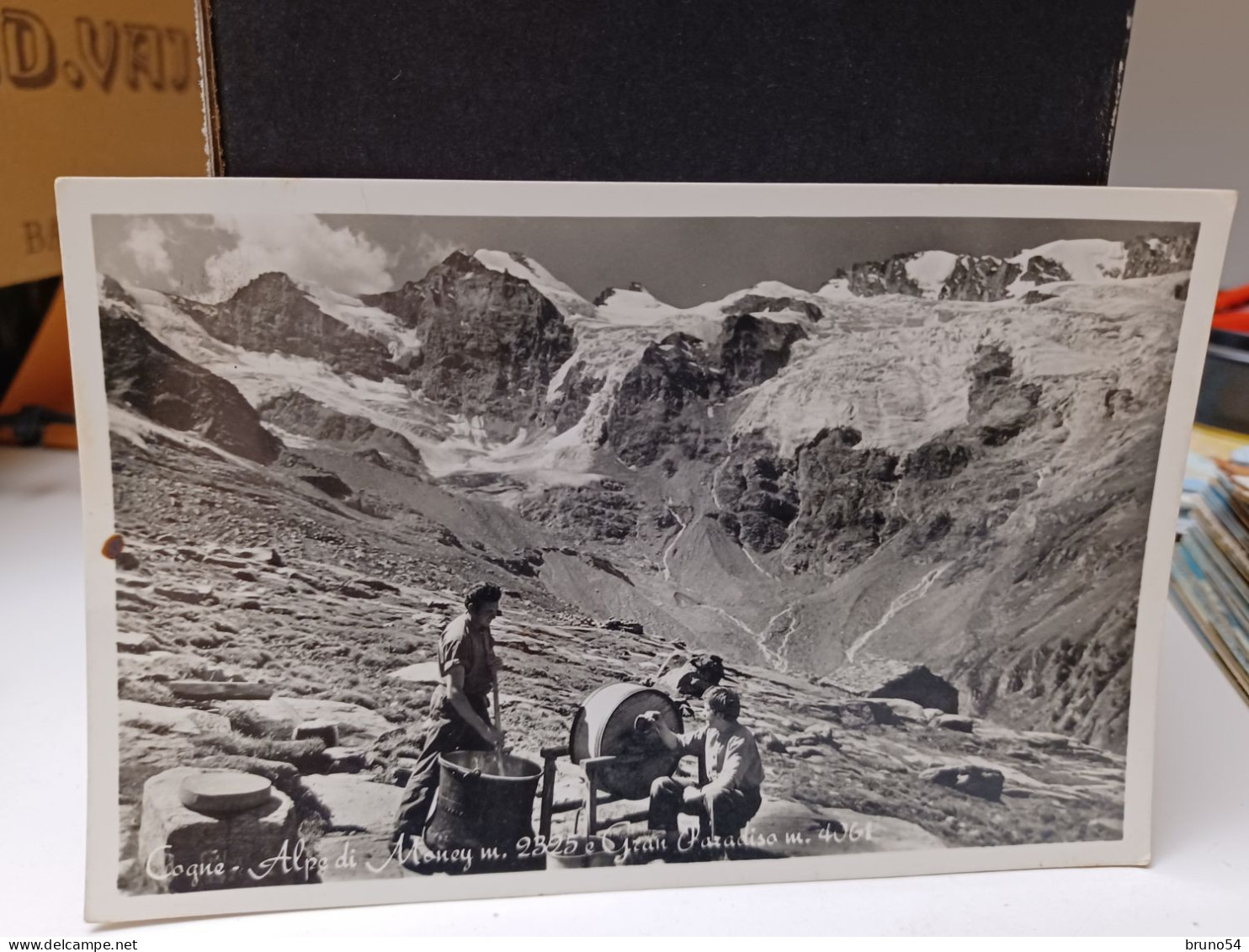 Cartolina Cogne Valle D'Aosta ,alpe Di Money,Gran Paradiso, Preparazione Del Formaggio Anni 50 - Aosta