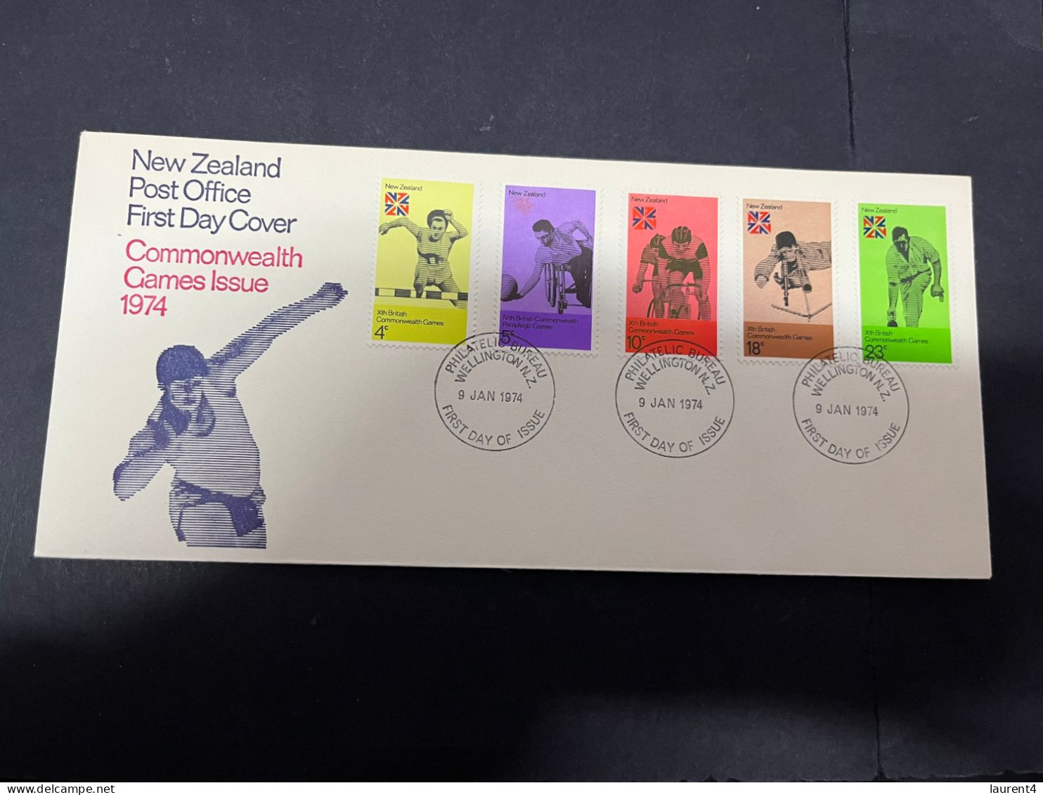 23-4-2024 (2 Z 49) FDC - New Zealand - 1974 - Commonwealth Games - FDC