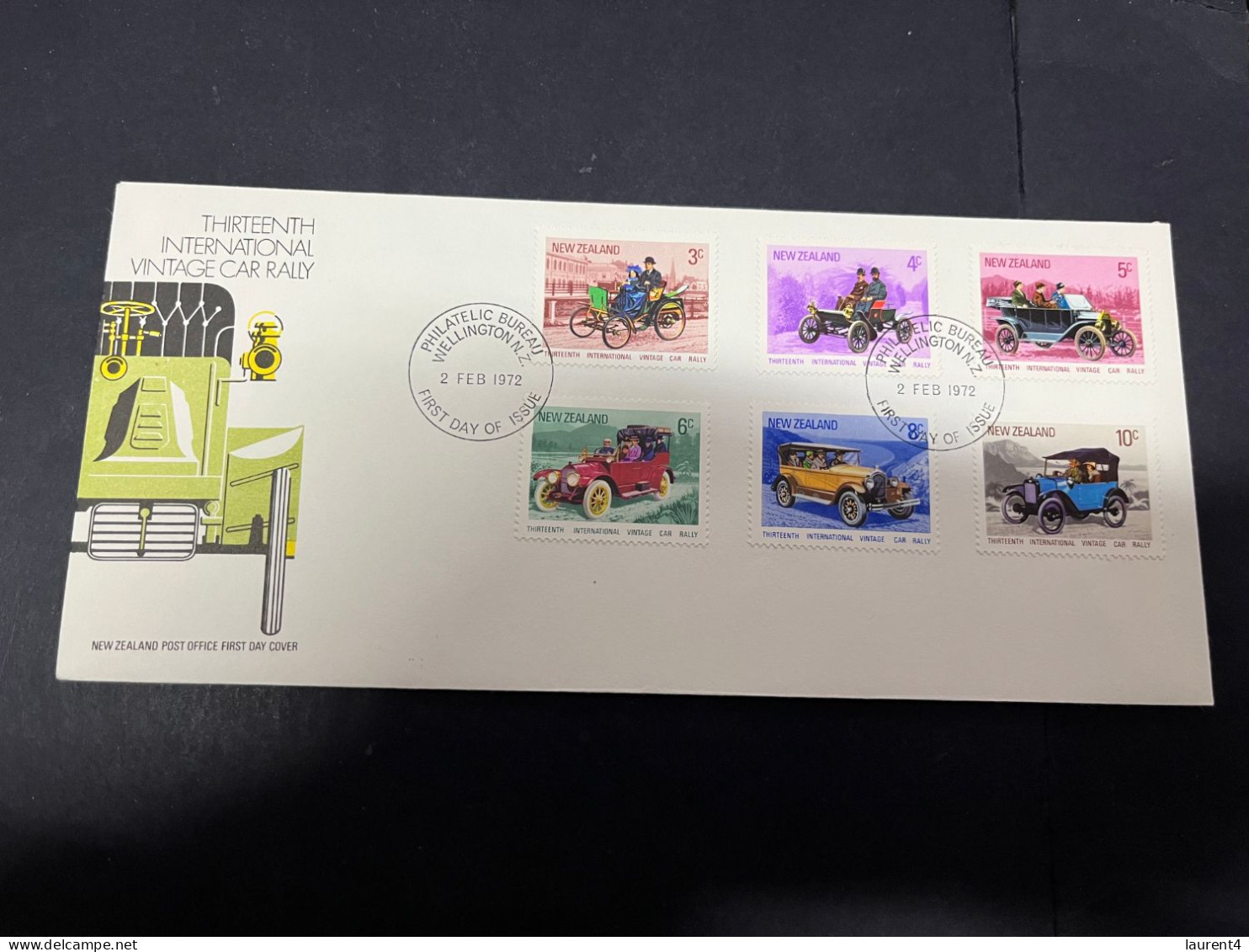 23-4-2024 (2 Z 49) FDC - New Zealand - 1972 - Vintage Car Rally - FDC