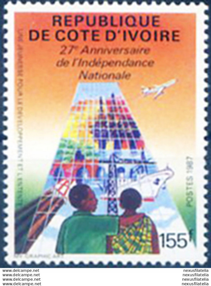 27° Dell'indipendenza 1987. - Côte D'Ivoire (1960-...)