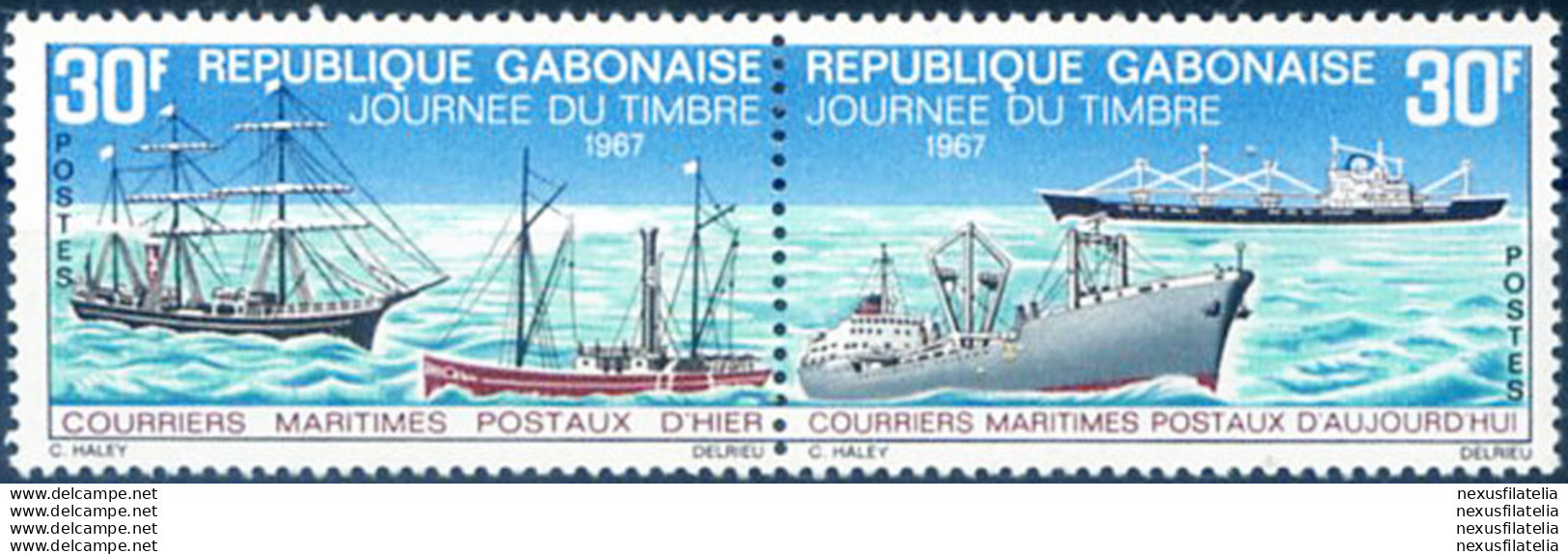 Servizi Postali Marittimi 1967. - Gabon (1960-...)