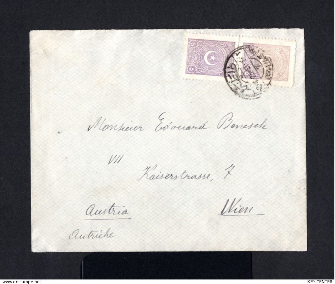 16352-TURKEY-OLD OTTOMAN COVER GALATA To VIENNA (austria) 1925.ENVELOPPE.Brief.TURQUIE - Covers & Documents
