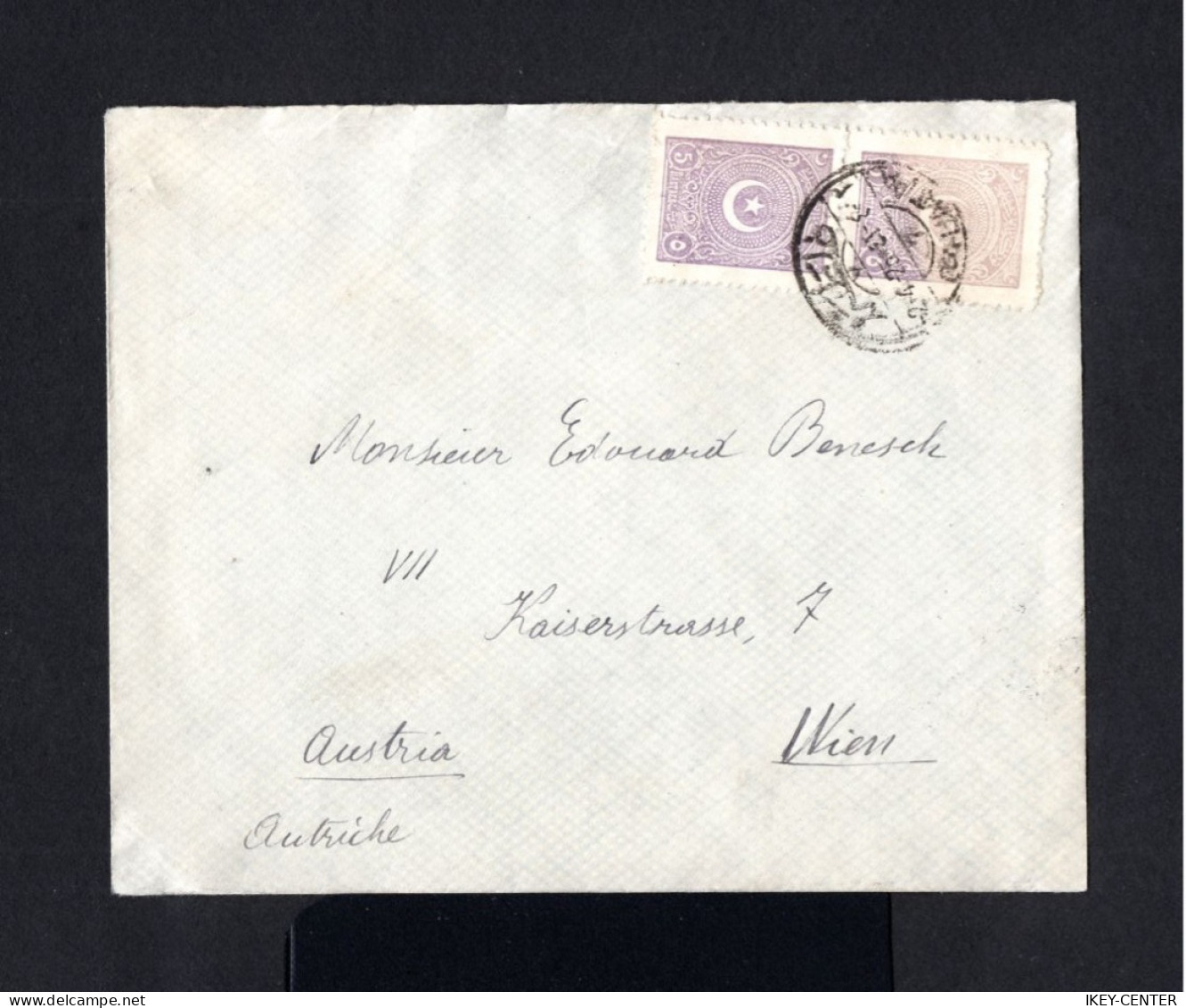 16352-TURKEY-OLD OTTOMAN COVER GALATA To VIENNA (austria) 1925.ENVELOPPE.Brief.TURQUIE - Cartas & Documentos