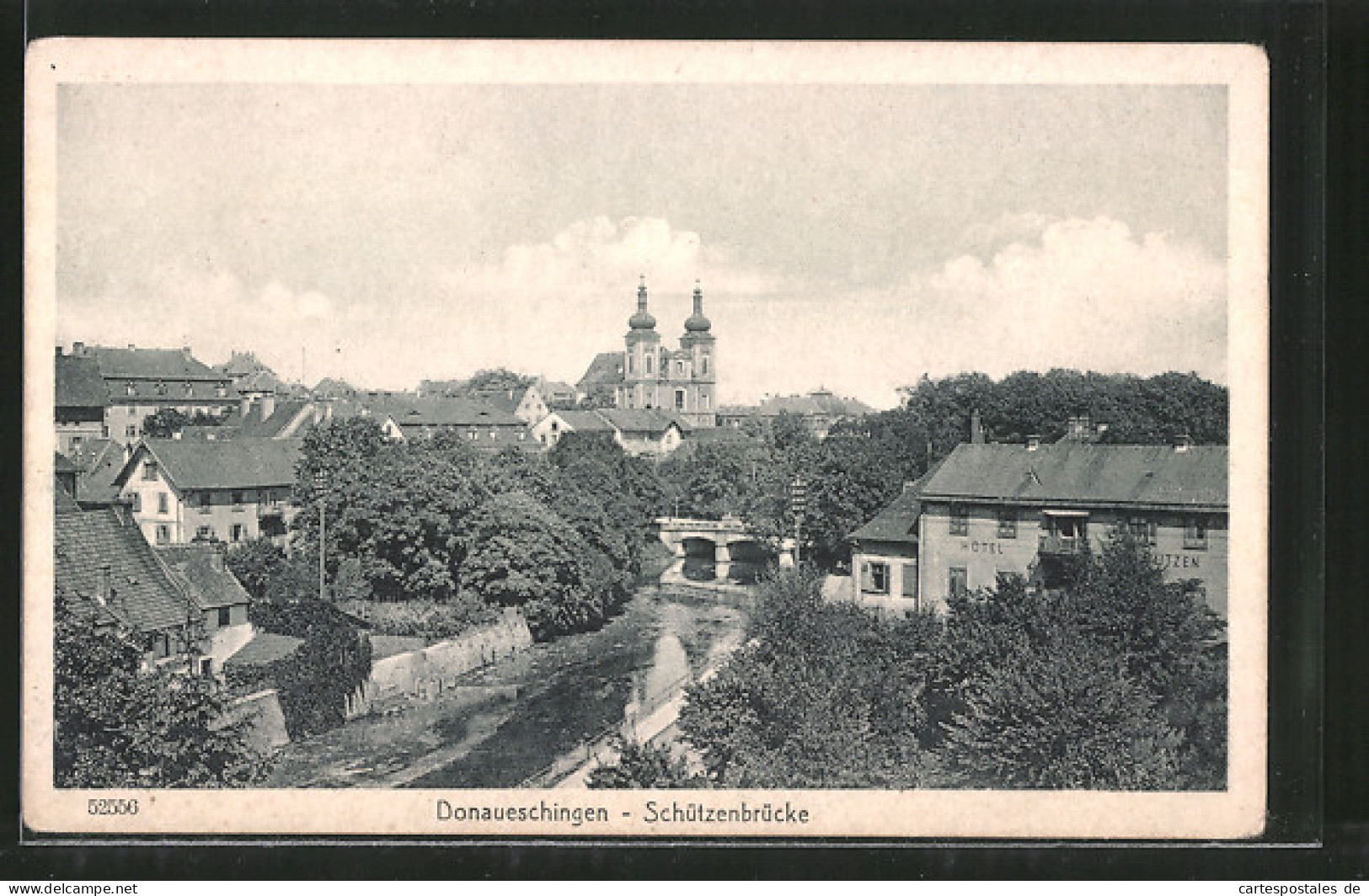 AK Donaueschingen, Blick Auf Die Schützenbrücke  - Donaueschingen