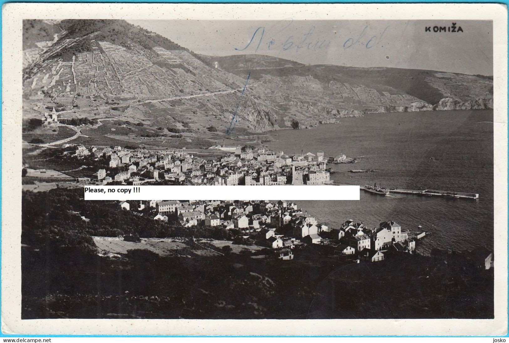 KOMIŽA (Comissa) - Panorama ... Island Vis (Croatia) Travelled 1941. * Kroatien Croazia Croatie Isola Lissa - Croatia