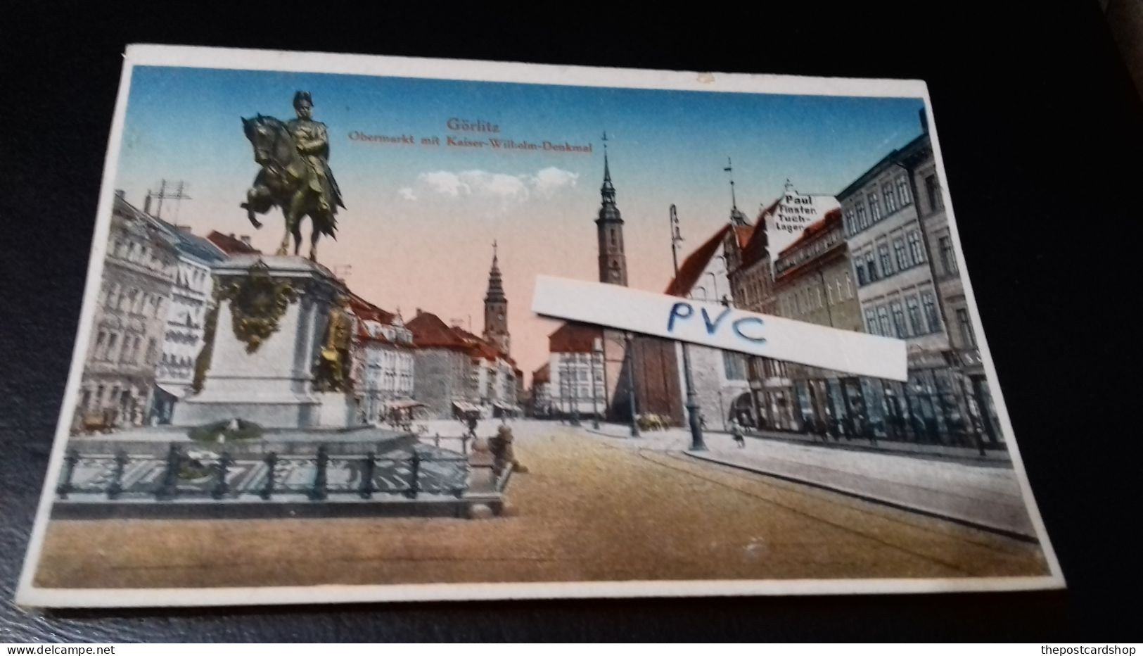 ALLEMAGNE - Görlitz, Kaiser Wilhelm Denkmal Mit Obermarkt - Goerlitz