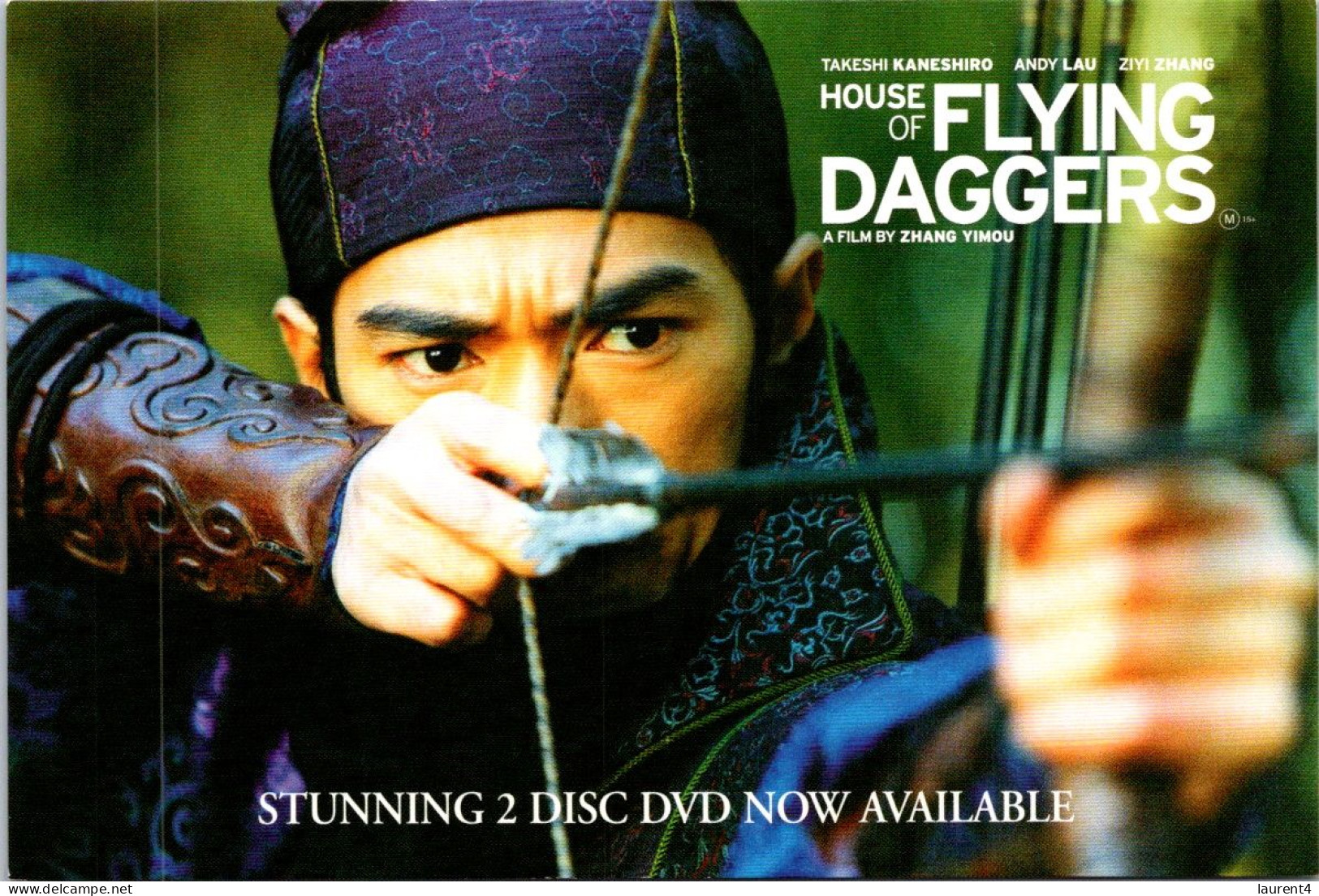 23-4-2024 (2 Z 50) Australia - Movies (2 Postcard) House Of The Flying Daggers (Archery - Sword) - Affiches Sur Carte