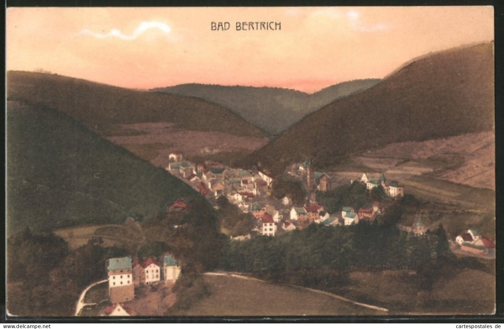 AK Bad Bertrich, Ortsmotiv Mit Blick In Das Moseltal  - Bad Bertrich