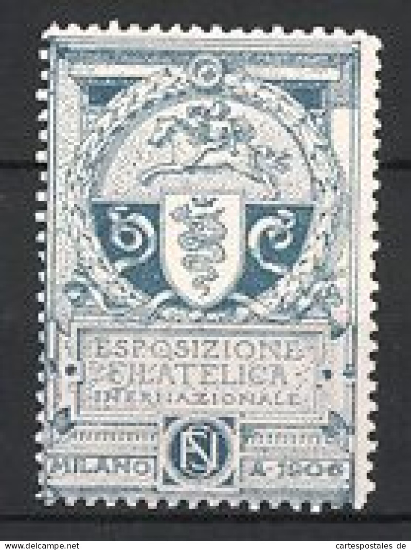 Reklamemarke Milano - Mailand, Esposizione Filatelica 1906, Wappen  - Erinnophilie