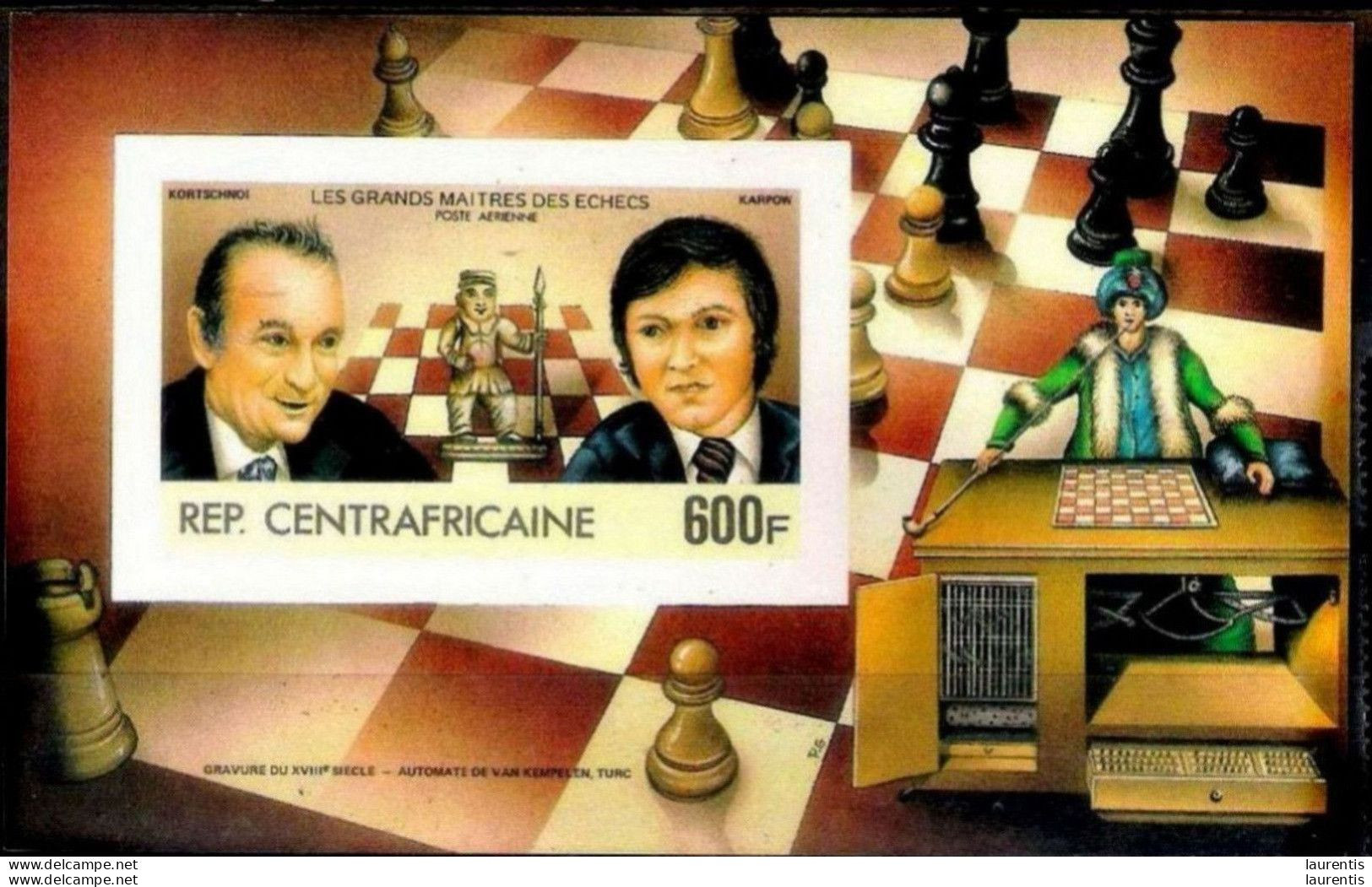 2583  Chess -  Kortschnoi & Karpov - Mi B 212B - Imperforated - MNH - 7,50 (30) - Schach