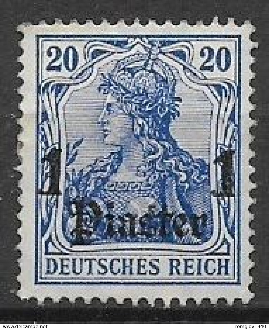 GERMANIA REICH 1905  UFFICI TEDESCHI NEL LEVANTE SOPRASTAMPATI UNIF 43   MLH VF - Duits-Zuidwest-Afrika