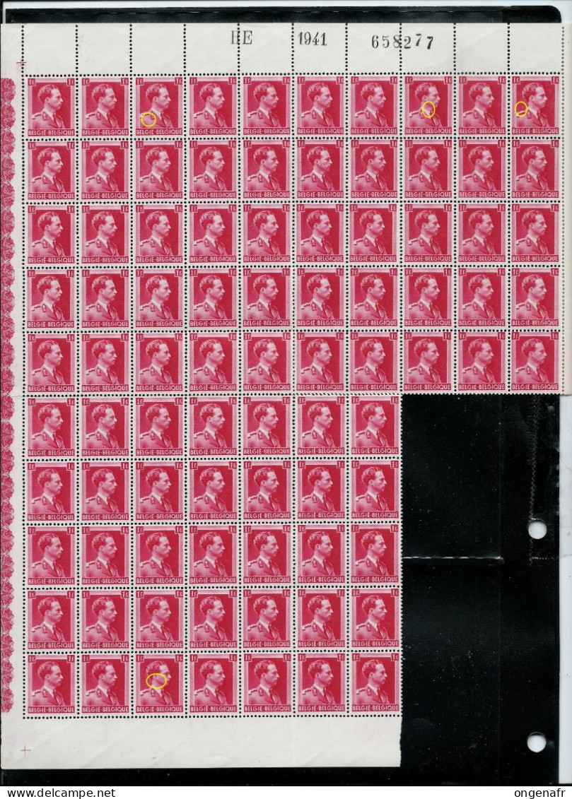 N° 528 - A - B -     Plusieurs Blocs Donc Var. Luppi Soit: 162 Timbres ( ** ) à 20% - 1936-1957 Col Ouvert