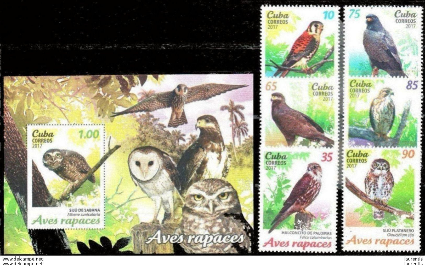 2862  Birds Of Prey - Owls - Hiboux - 2017 - MNH - Cb - 2,35 - Águilas & Aves De Presa