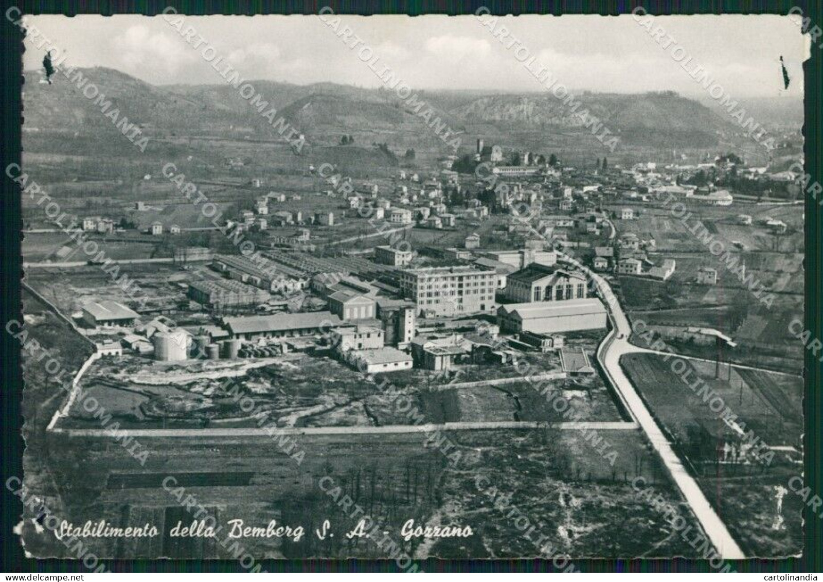 Novara Gozzano Stabilimento Bemberg FORI Foto FG Cartolina KB2872 - Novara