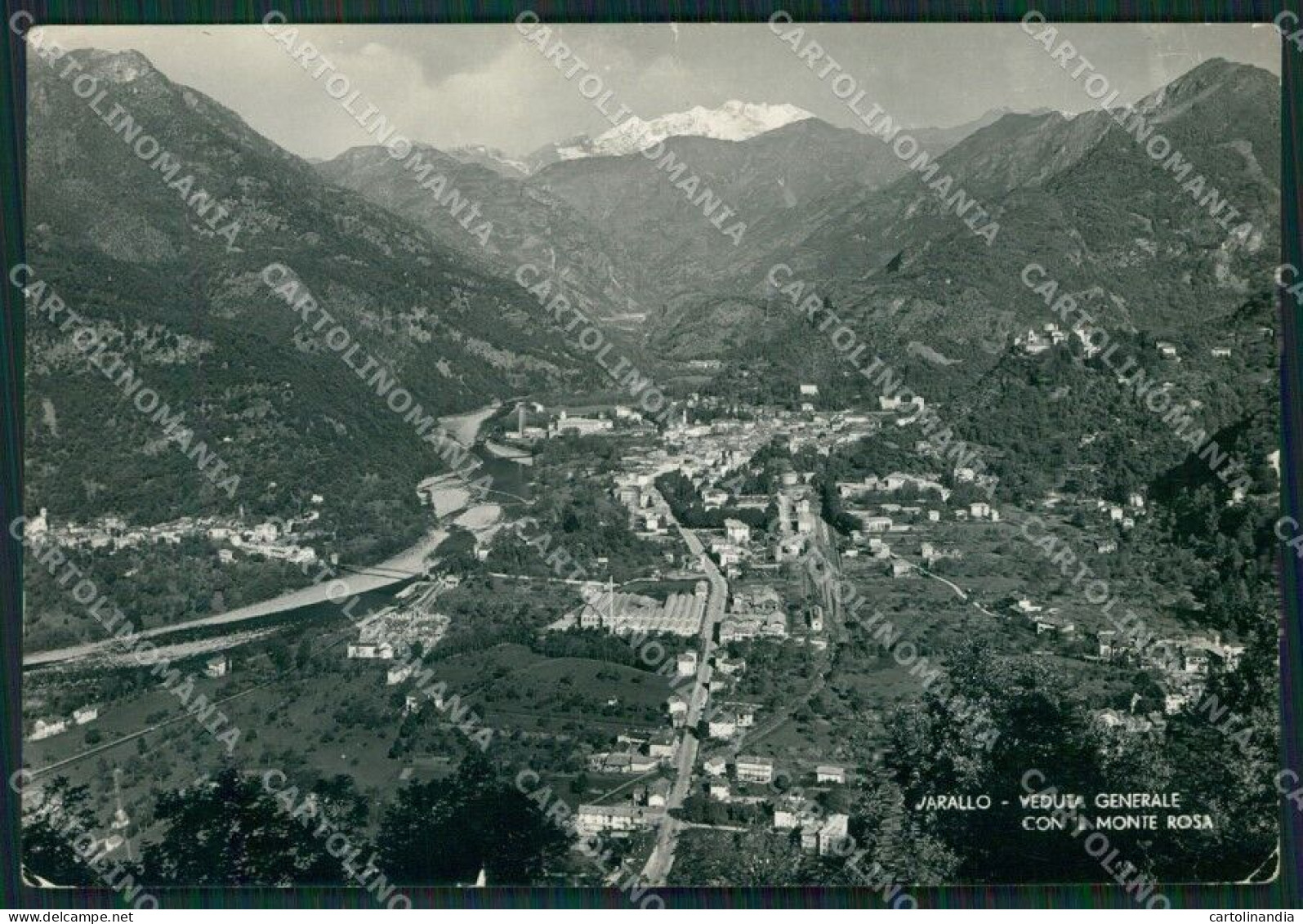 Vercelli Varallo Sesia Monte Ros PIEGHINE Foto FG Cartolina KB2899 - Vercelli