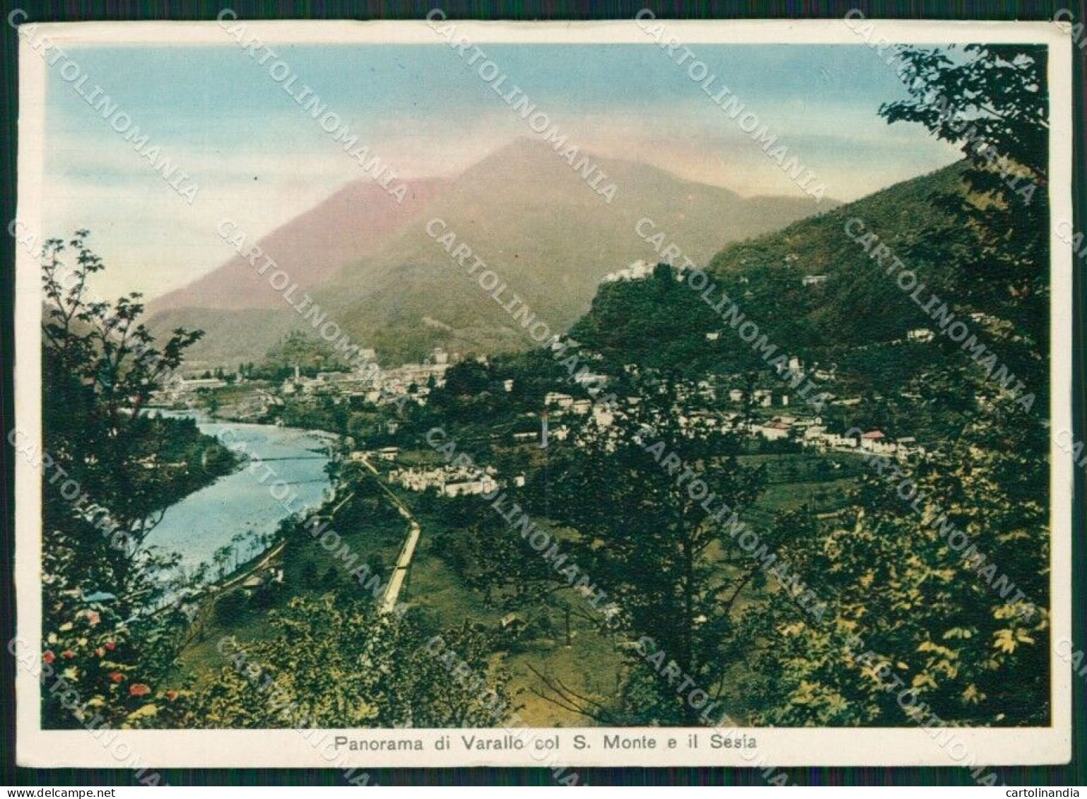 Vercelli Alagna Valsesia Sacro Monte PIEGHINA FG Cartolina KB2902 - Vercelli