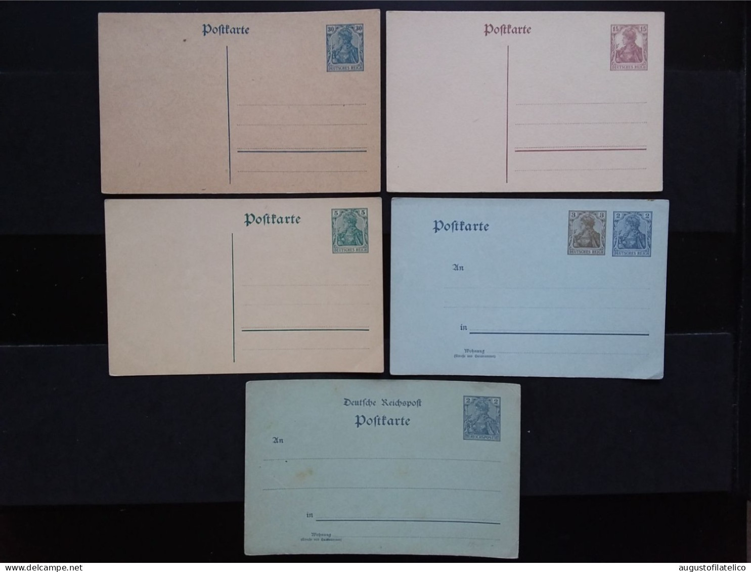 GERMANIA REICH - 5 Cartoline Postali Differenti - Nuove + Spese Postali - Tarjetas