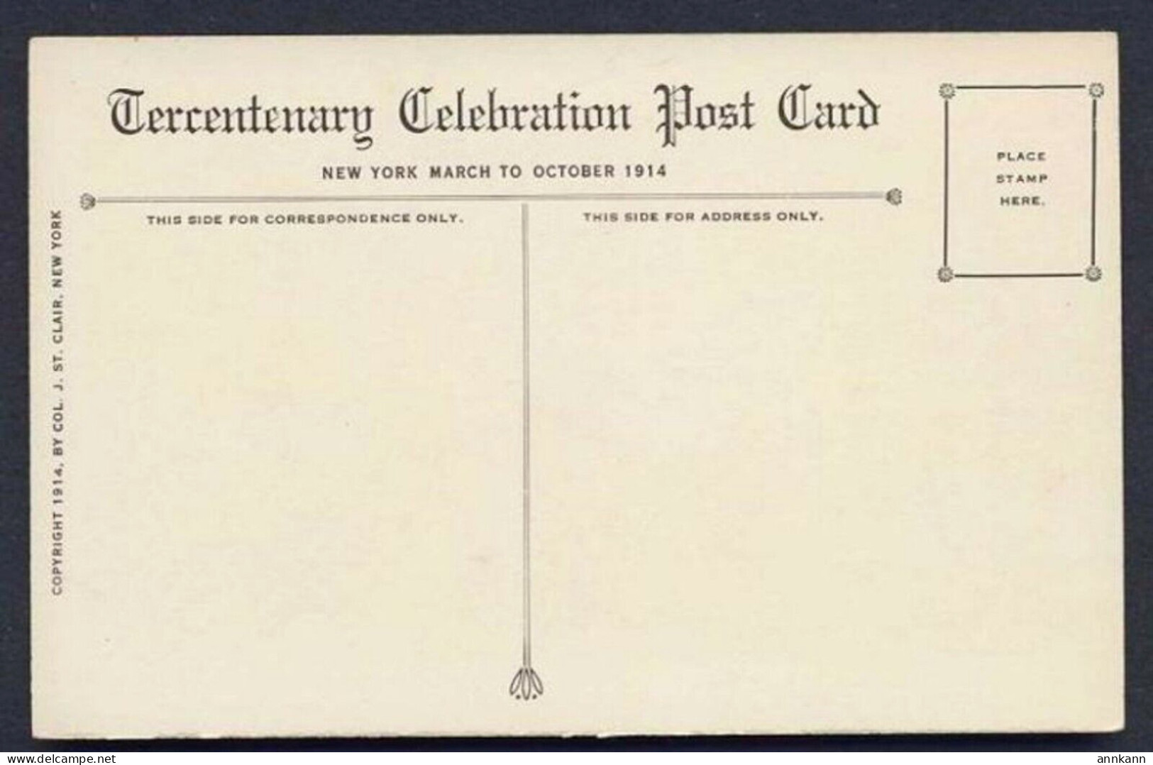 IROQUOIS - ONONDAGA LAKE - TERCENTENARY CELEBRATION POST CARD C.1914 Postcard - Native Americans
