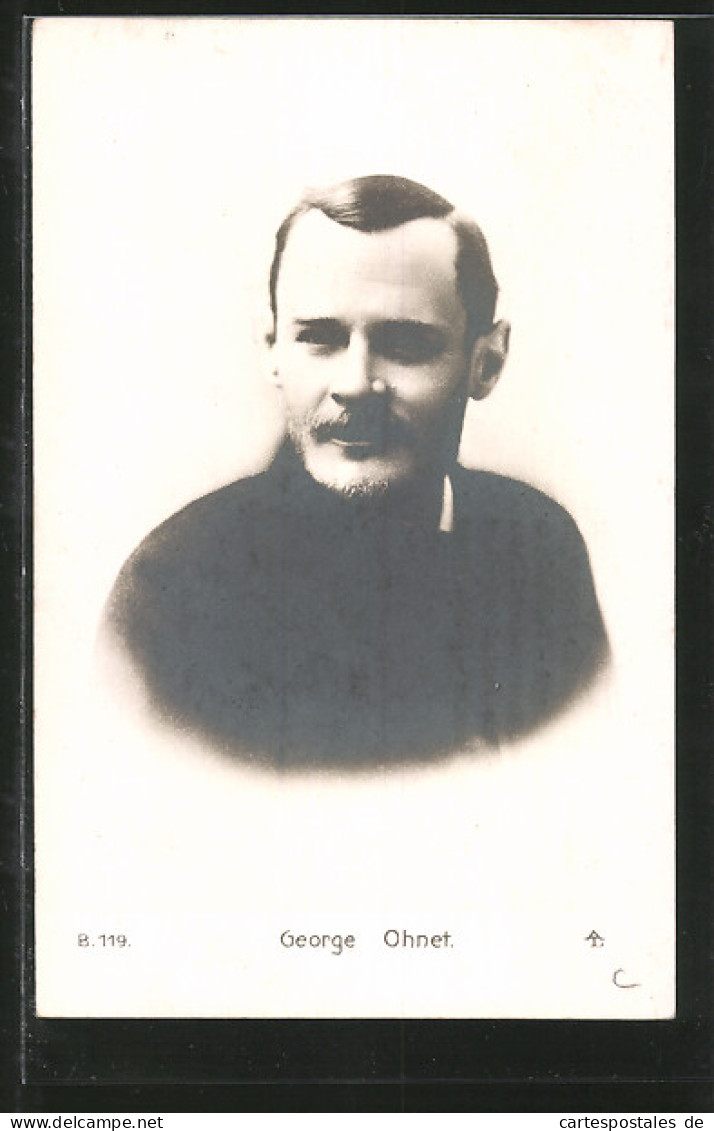 AK George Ohnet, Portrait Des Schriftstellers  - Writers