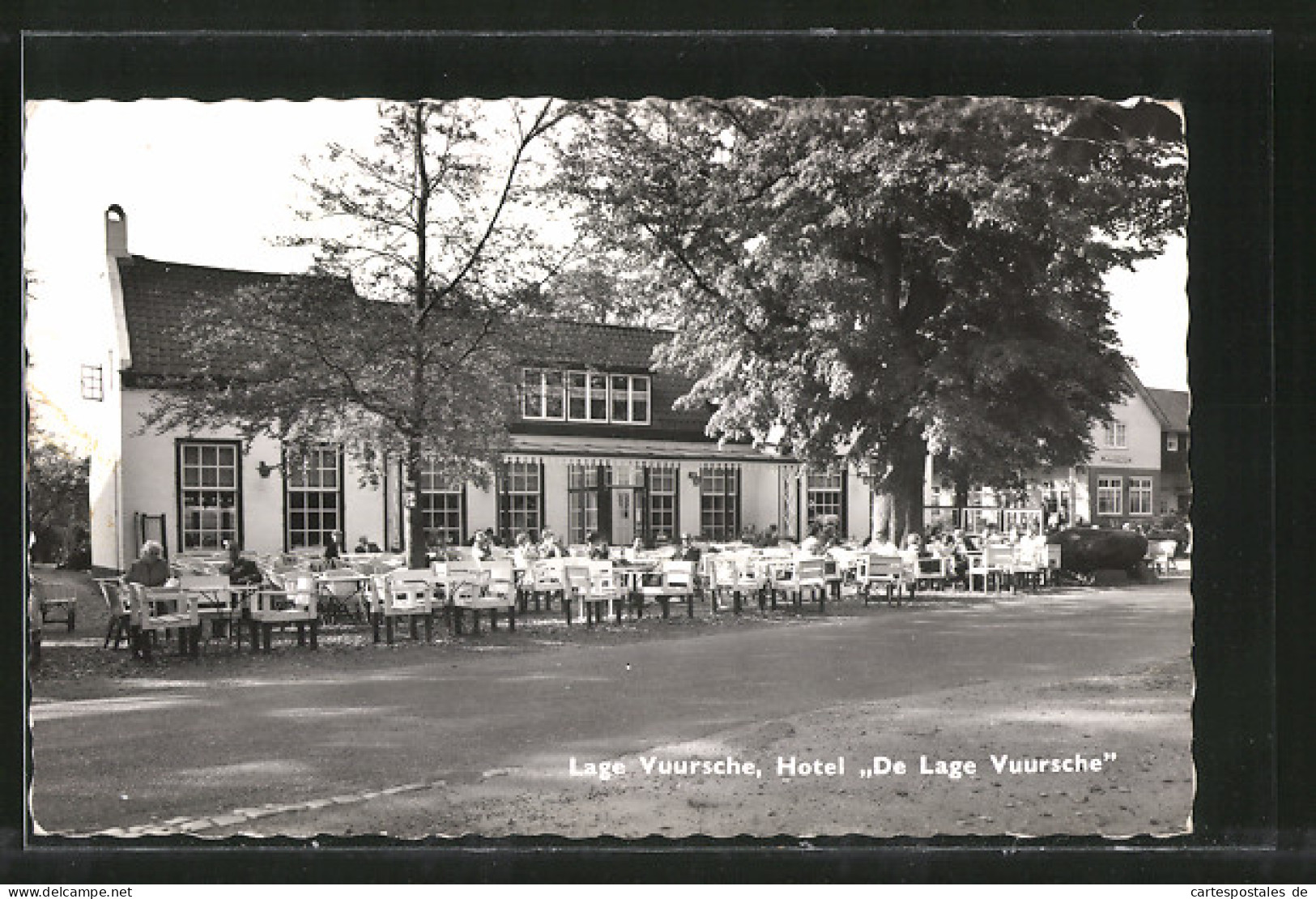 AK Lage Vuursche, Hotel De Lage Vuursche Mit Gartenlokal  - Sonstige & Ohne Zuordnung