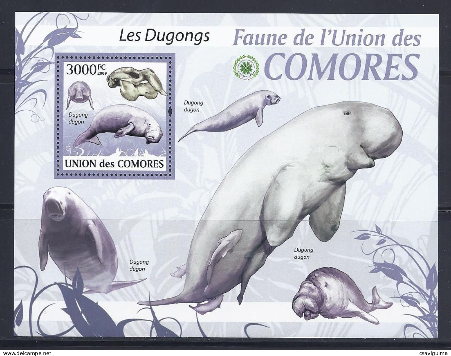 Comores - 2009 - Dugongs - Yv Bf 193 - Otros & Sin Clasificación