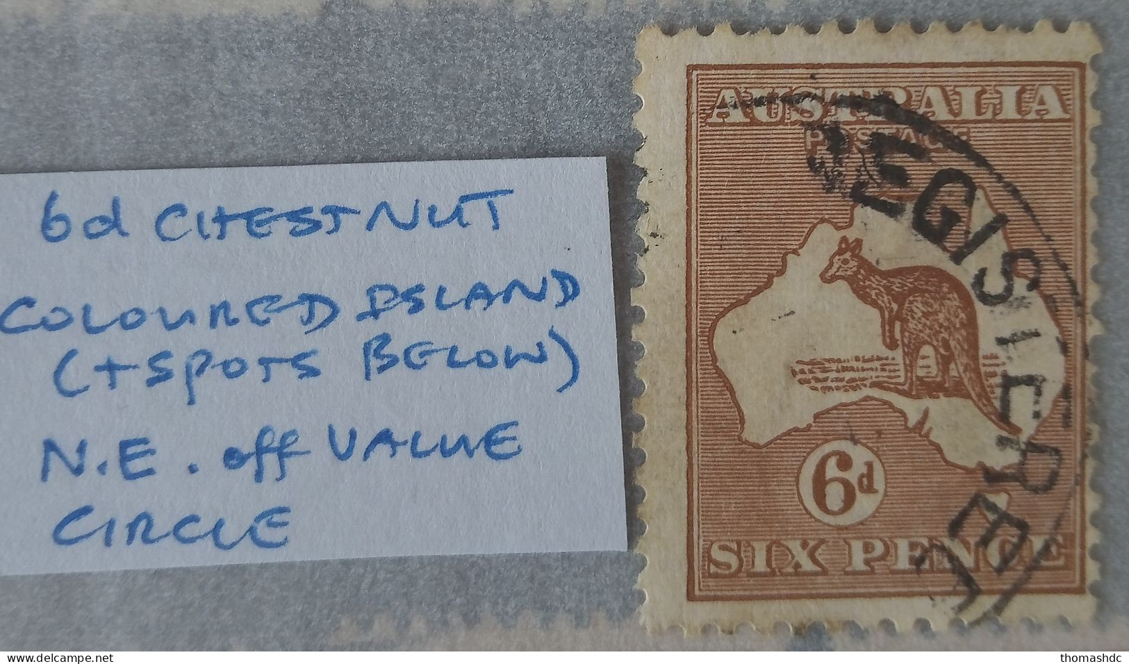 1929 6d Chestnut Sml Multi Wmk Die IlB SG 107 BW 22 Unlisted Var - Usati