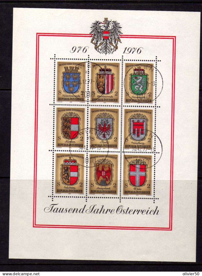 Autriche -  1976 - Millenaire De L'Histoire Autrichienne - Blocs & Feuillets