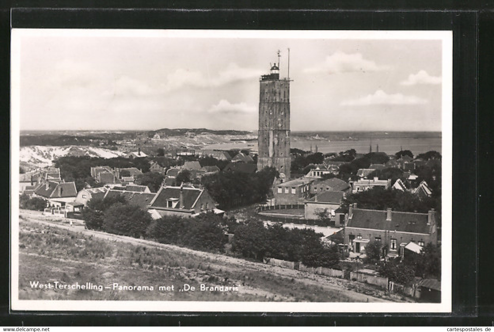 AK Terschelling, Panorama M. Vuurtoren De Brandaris  - Autres & Non Classés