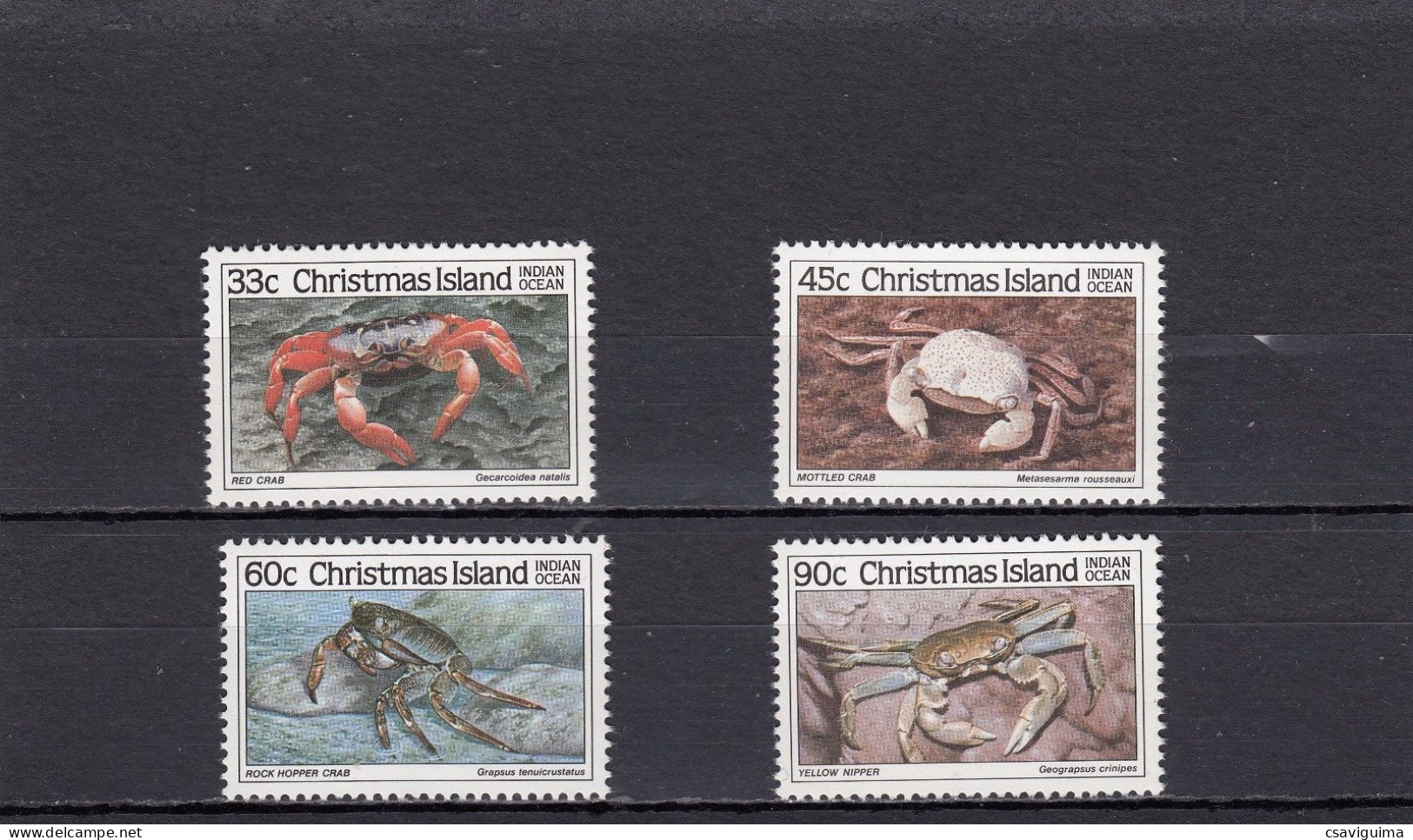 Christmas Is. - 1985 - Crabs  - Yv 206/09 - Schaaldieren
